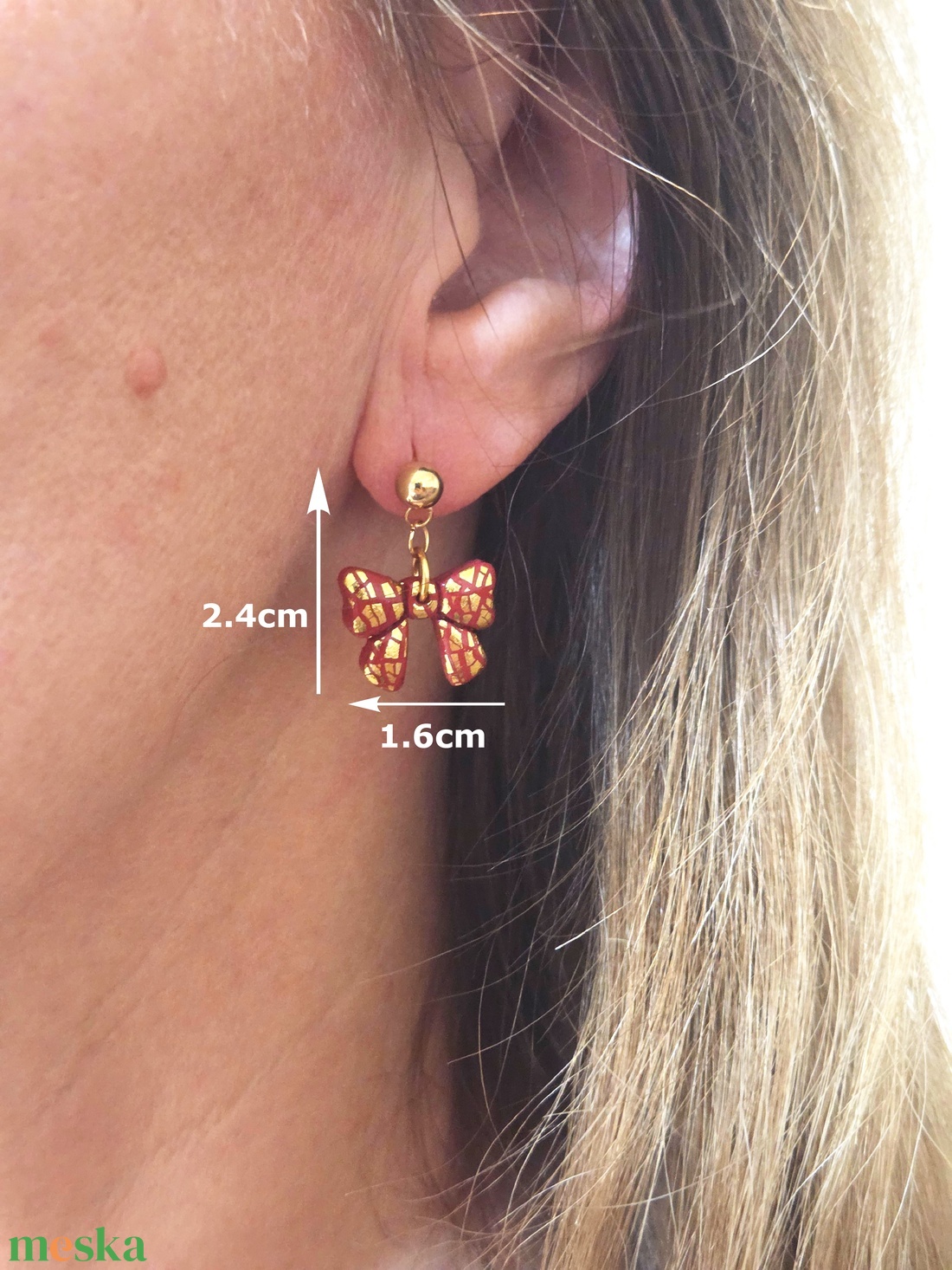 Nemesacél elegáns fülbevaló - ékszer - fülbevaló - fülékszer - Meska.hu