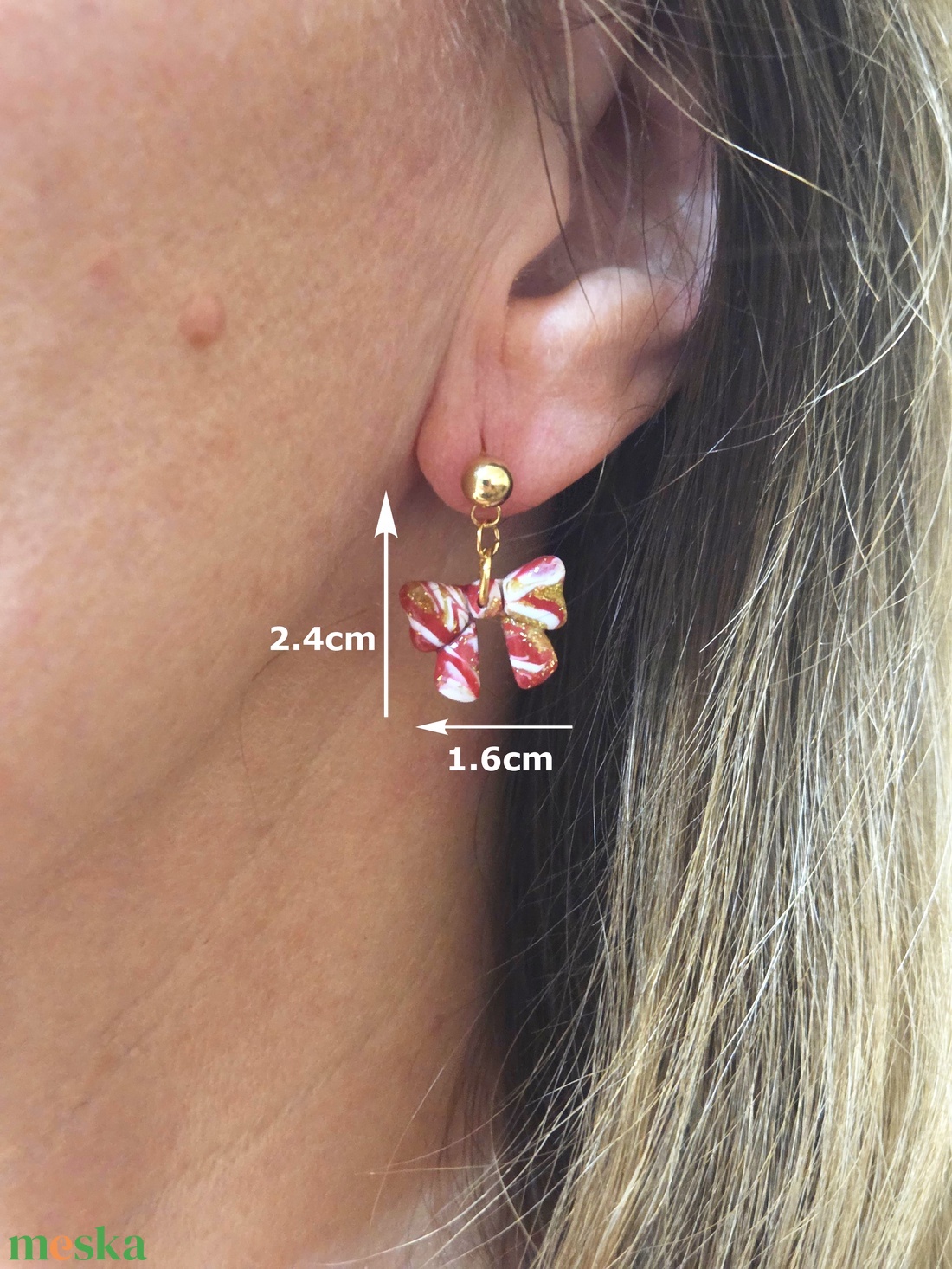 Nemesacél elegáns fülbevaló - ékszer - fülbevaló - fülékszer - Meska.hu