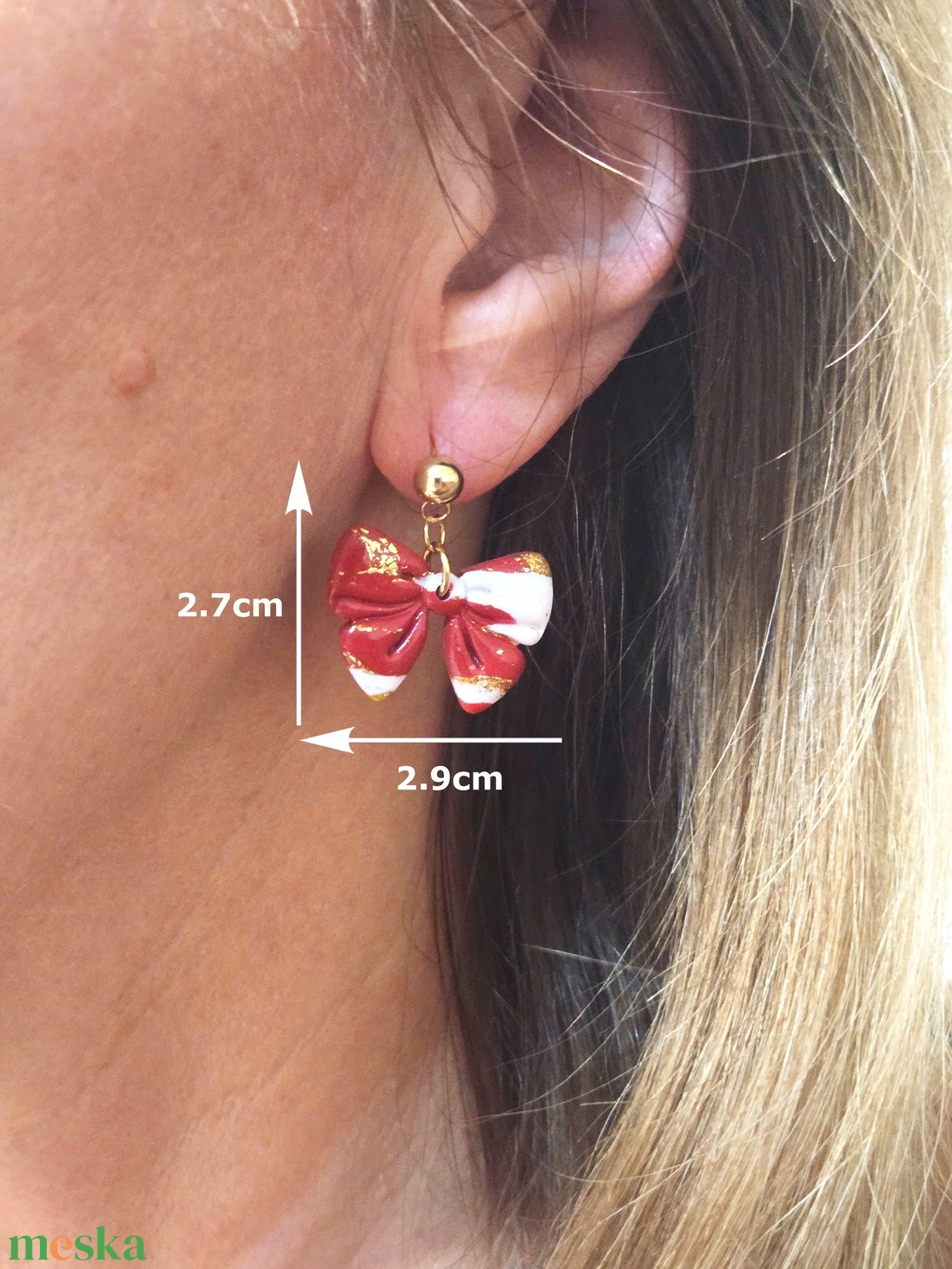 Nemesacél elegáns fülbevaló - ékszer - fülbevaló - fülékszer - Meska.hu