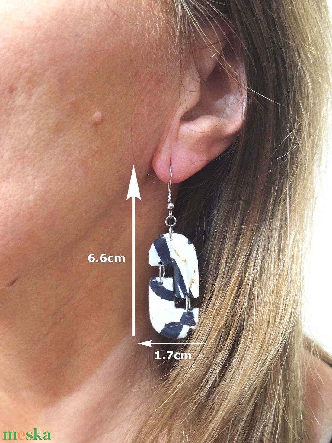 Nemesacél elegáns fülbevaló - ékszer - fülbevaló - fülékszer - Meska.hu