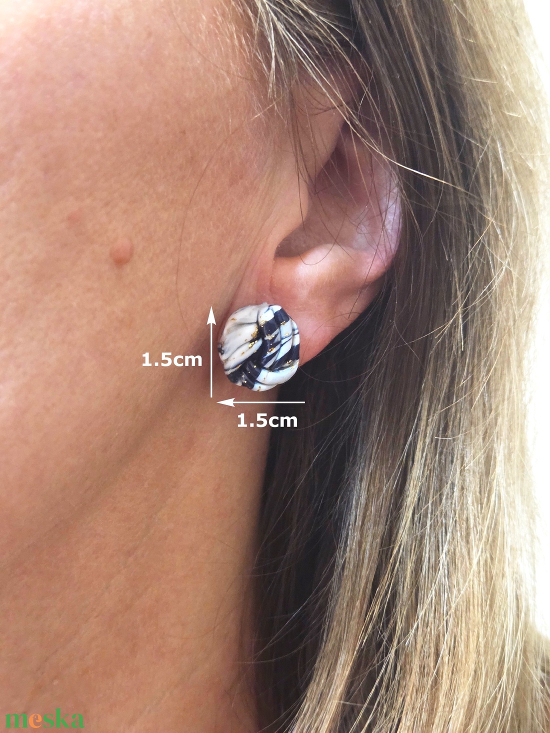 Nemesacél elegáns fülbevaló - ékszer - fülbevaló - fülékszer - Meska.hu