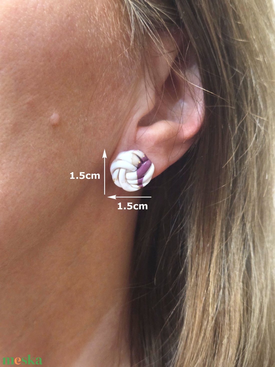 Nemesacél elegáns fülbevaló - ékszer - fülbevaló - fülékszer - Meska.hu