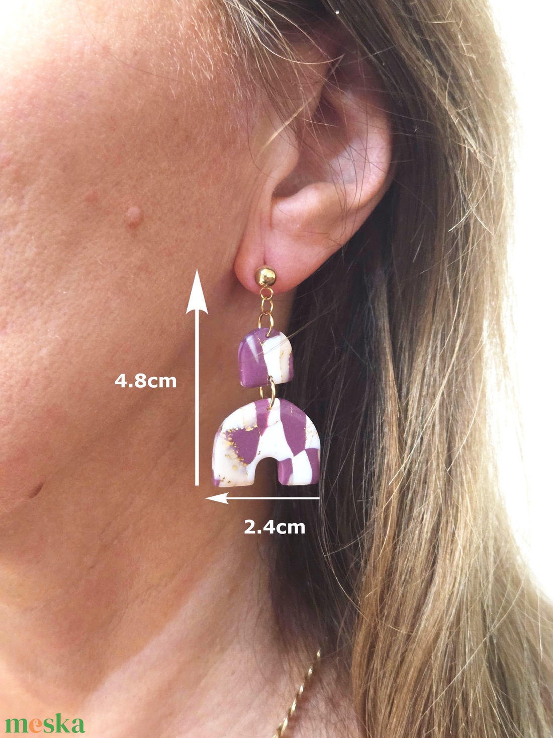 Nemesacél elegáns fülbevaló - ékszer - fülbevaló - fülékszer - Meska.hu