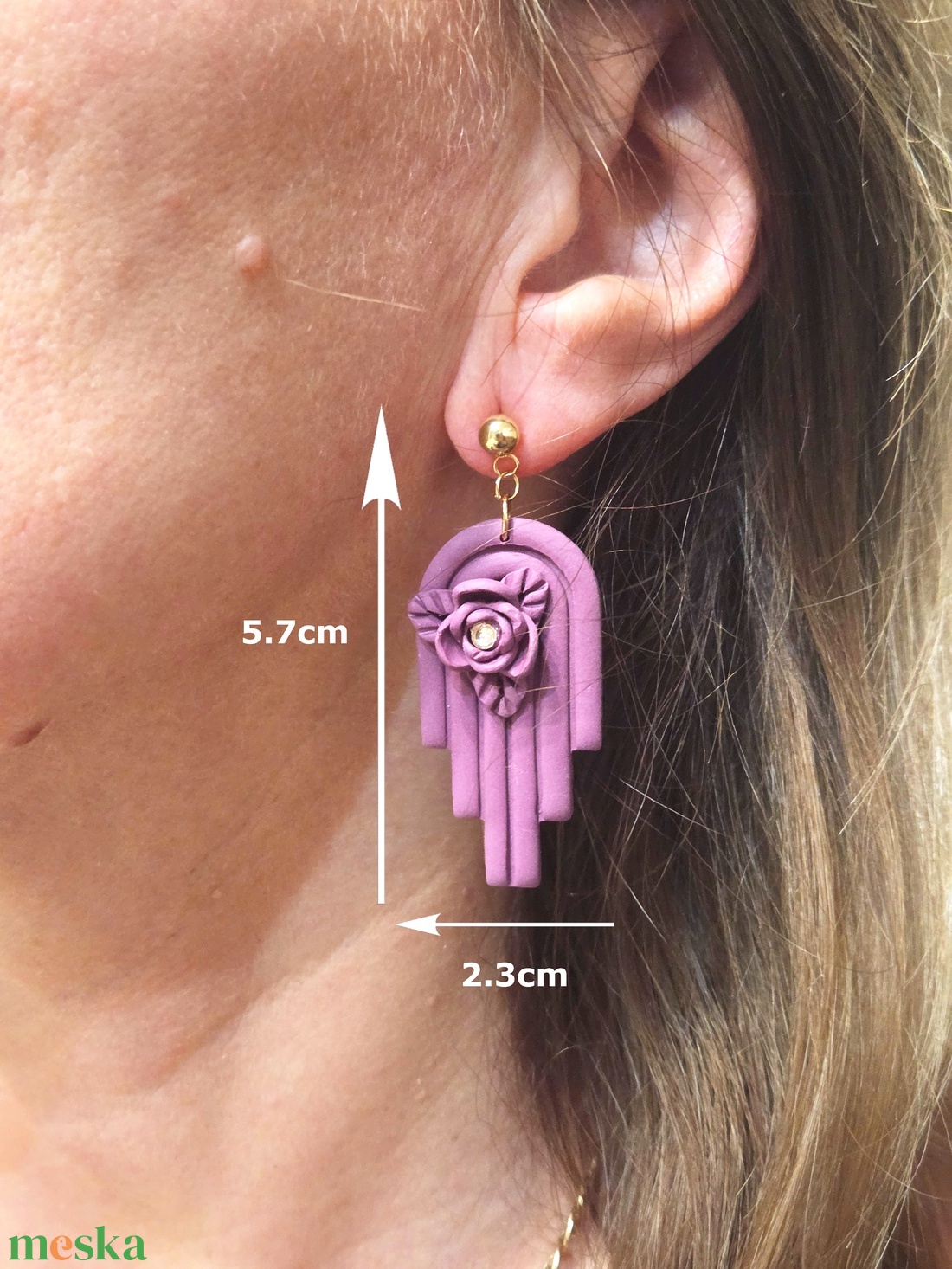 Nemesacél elegáns fülbevaló - ékszer - fülbevaló - fülékszer - Meska.hu