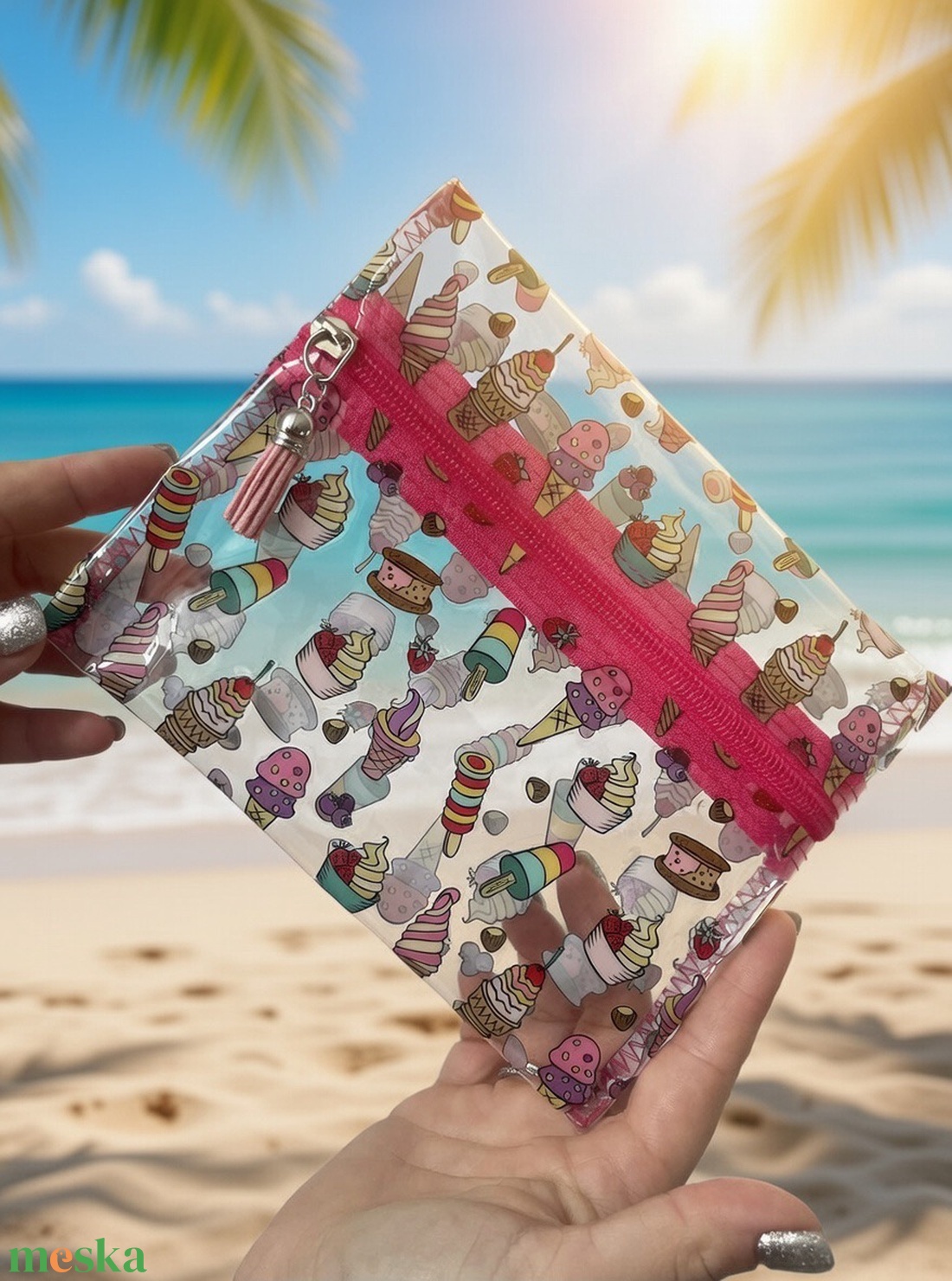 Átlátszó fagyis neszeszer - táska & tok - neszesszer - Meska.hu