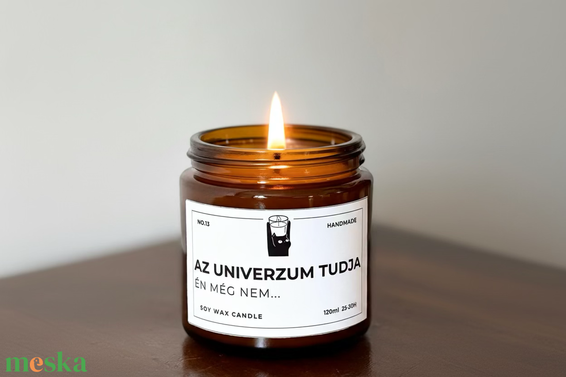 Az univerzum tudja szójagyertya - otthon & életmód - gyertya, illat, aroma - gyertya - Meska.hu