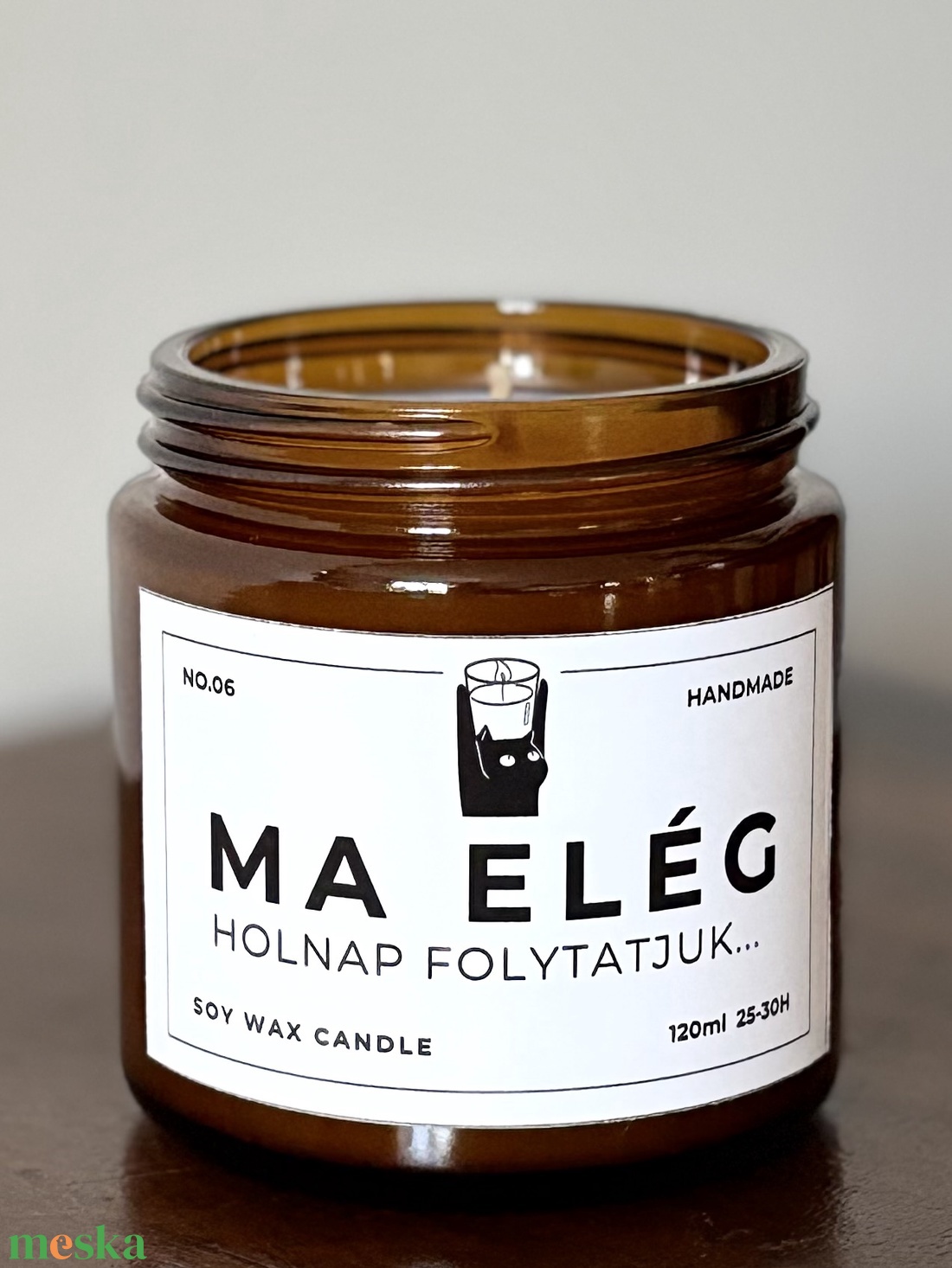Ma elég szójagyertya - kellékek & szerszámok - dekorációs kellékek - dekorációs gyertya - Meska.hu