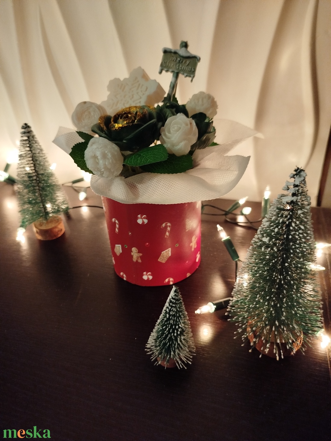 Karácsonyi ajándékbox epoxy gyantából  - karácsony - karácsonyi lakásdekoráció - karácsonyi lakásdíszek - Meska.hu