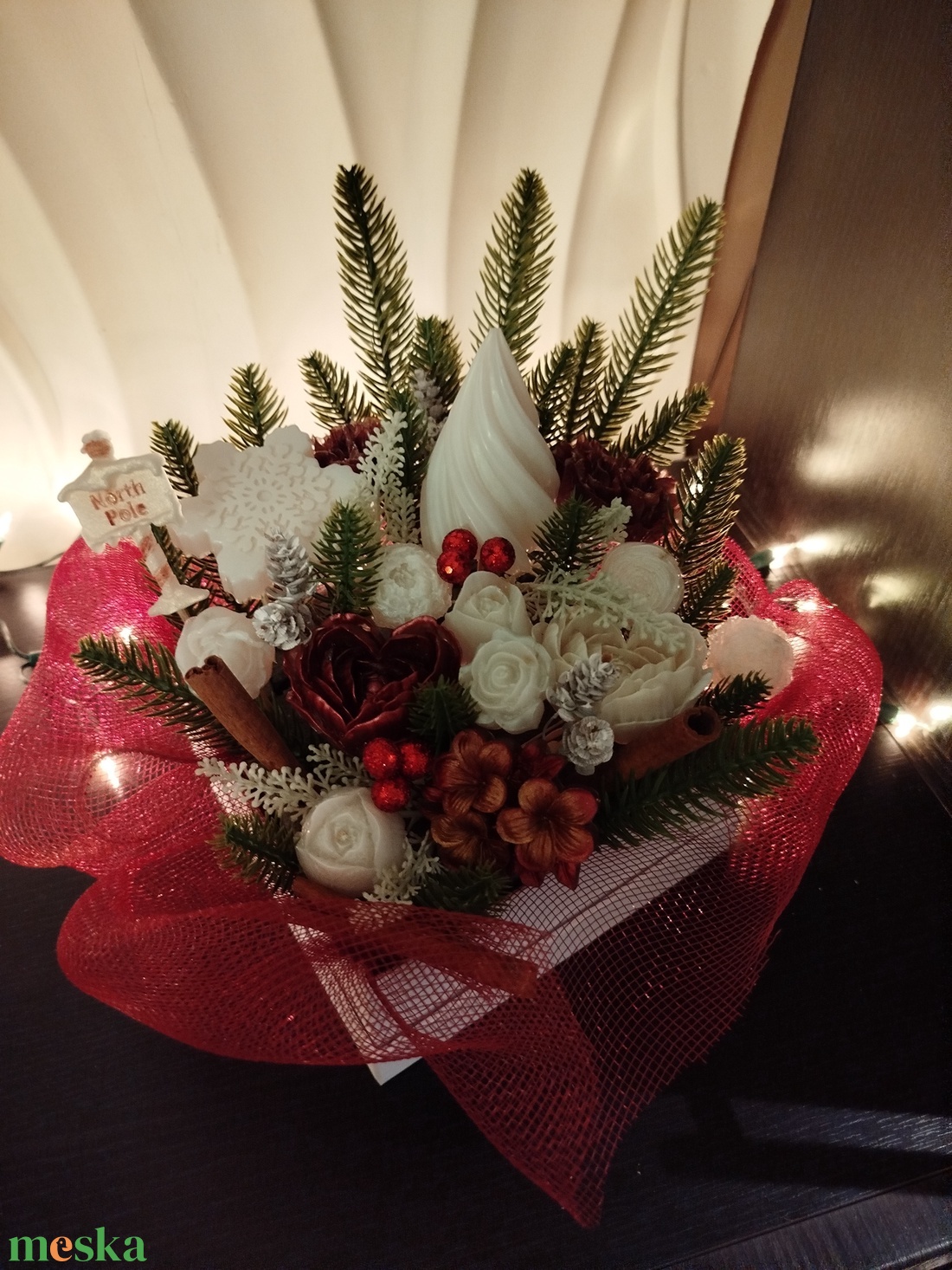 Karácsonyi ajándékbox epoxy gyantából  - karácsony - karácsonyi lakásdekoráció - karácsonyi lakásdíszek - Meska.hu