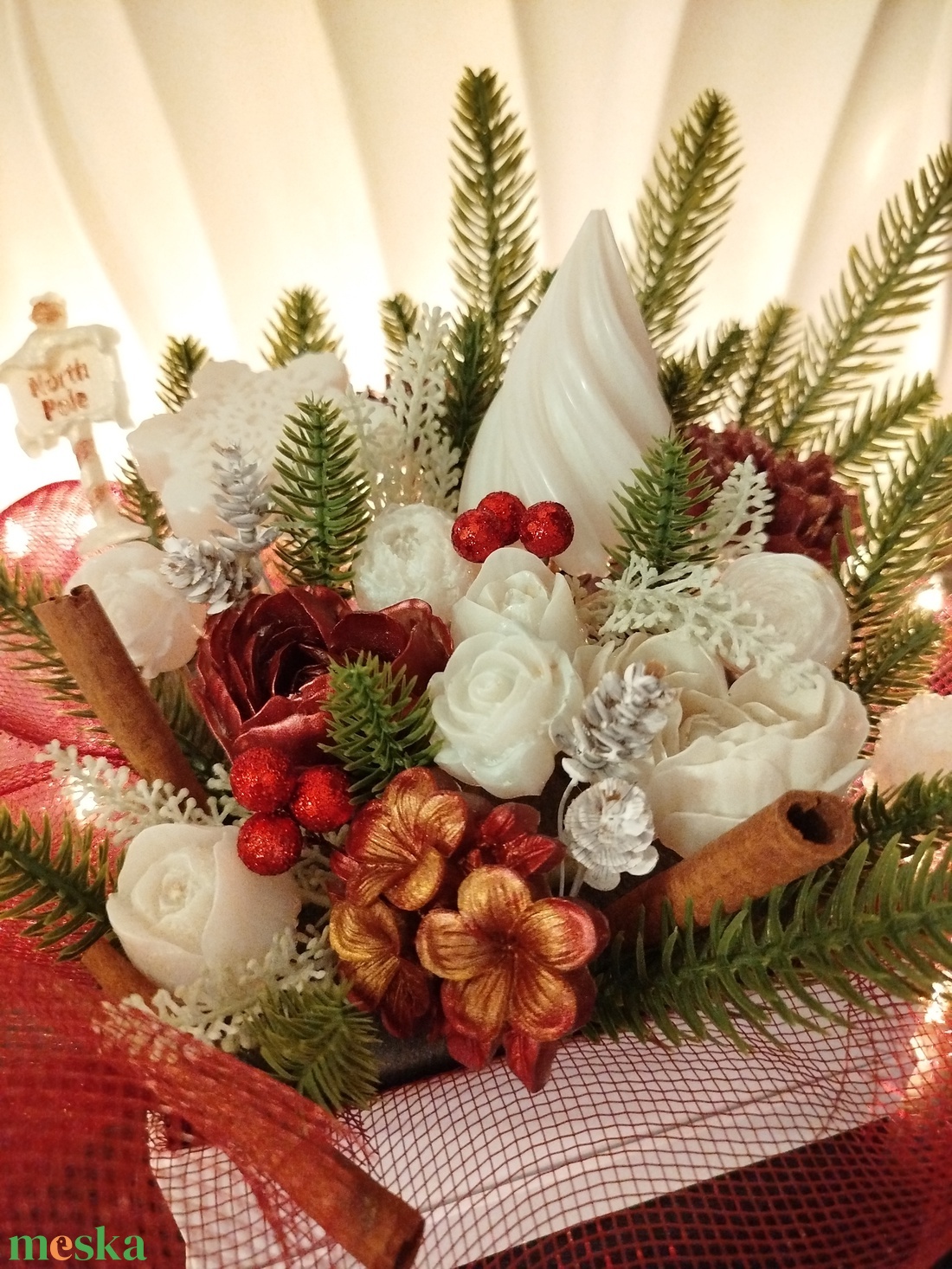 Karácsonyi ajándékbox epoxy gyantából  - karácsony - karácsonyi lakásdekoráció - karácsonyi lakásdíszek - Meska.hu