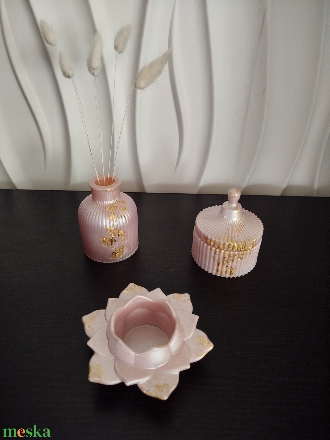 Fürdőszoba szett epoxy gyantából  - otthon & életmód - fürdőszoba - fürdőszobai dekoráció - Meska.hu