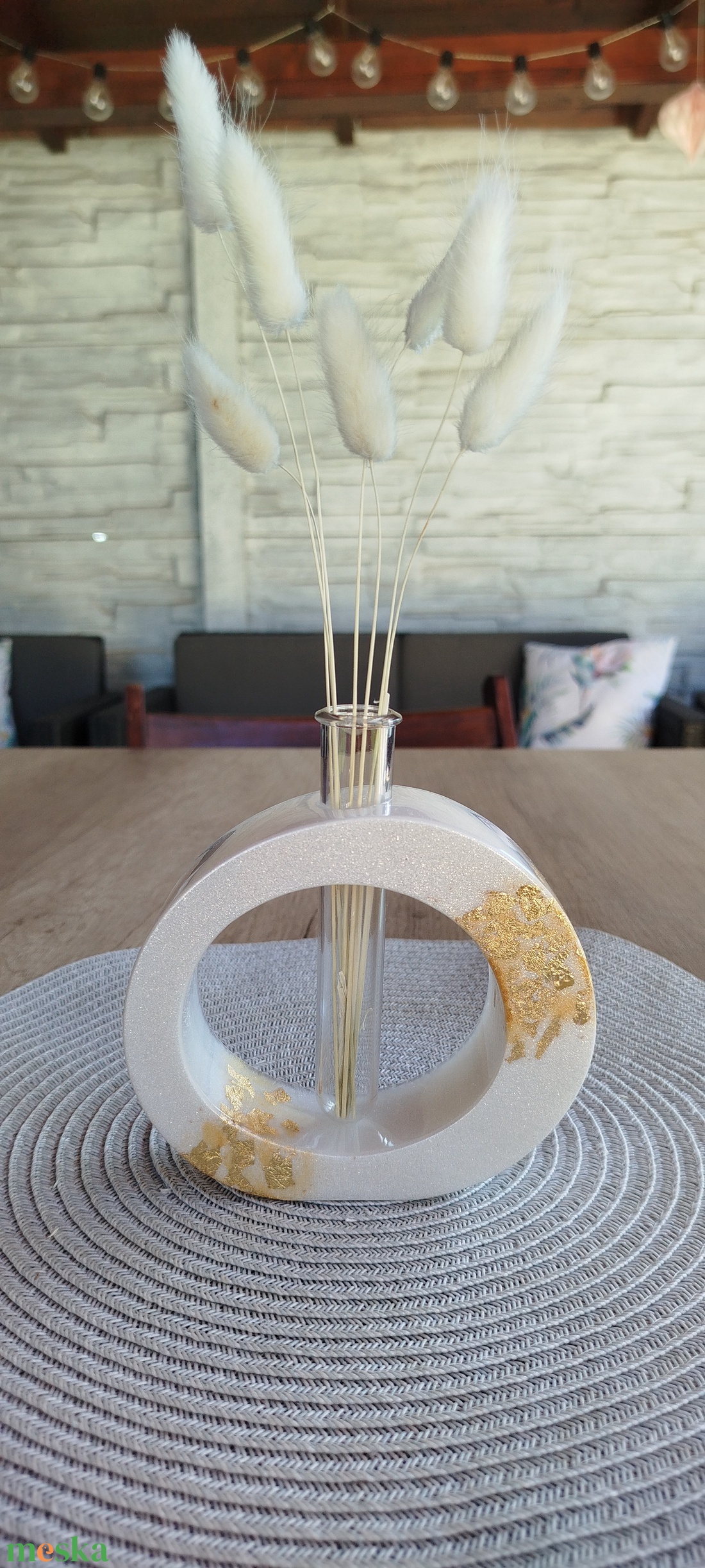 Váza epoxy gyantából  - otthon & életmód - dekoráció - virágdísz és tartó - váza - Meska.hu