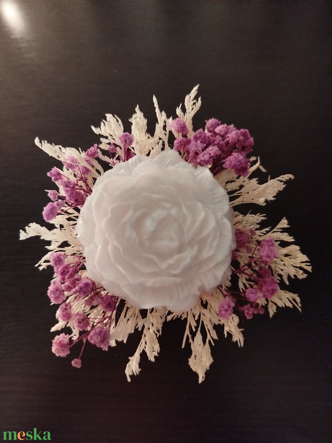 Epoxy gyantából készült mini boxok Valentin-napra - otthon & életmód - virágdekoráció - virágdíszek - asztali virágdísz - Meska.hu