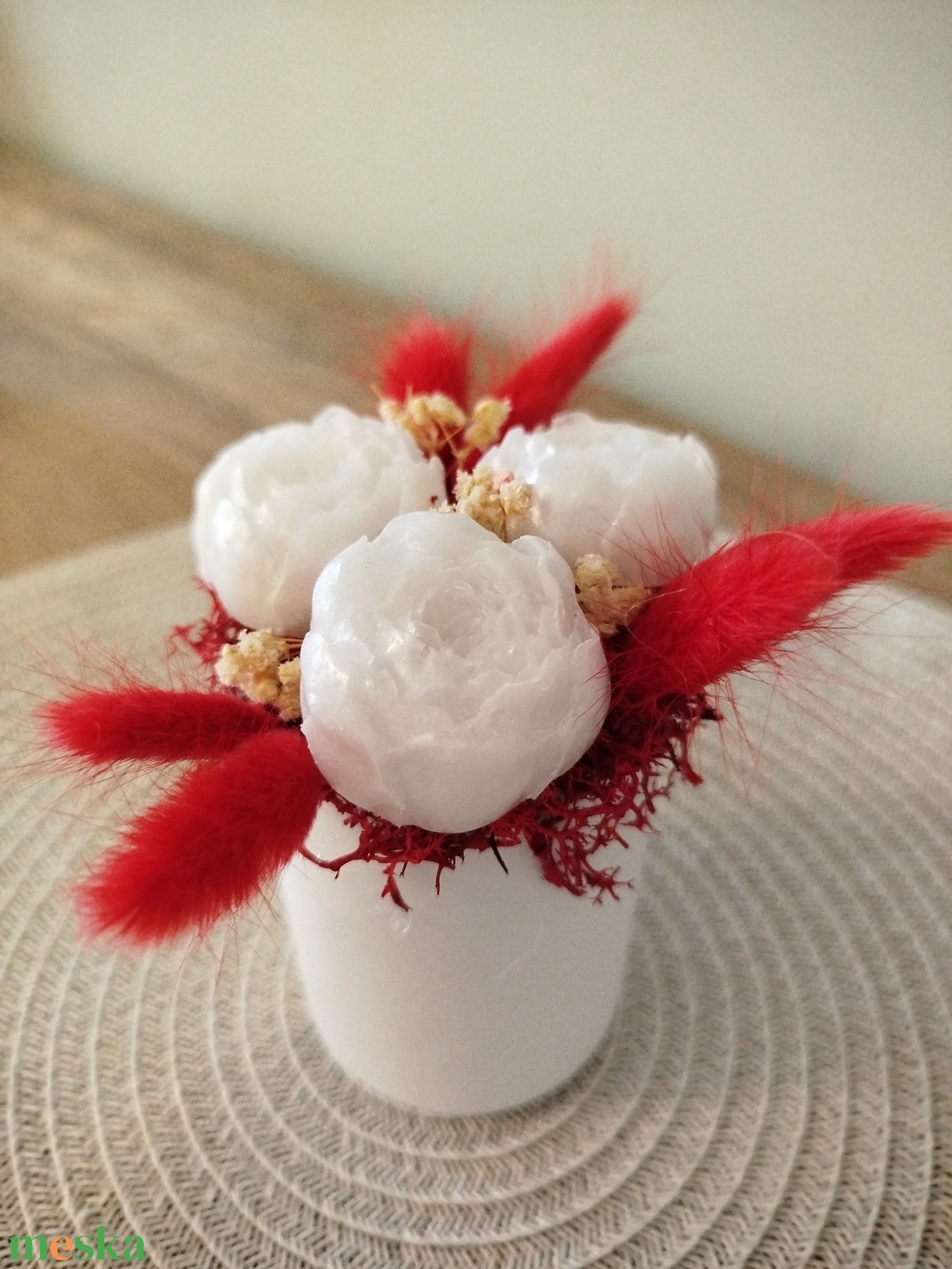 Epoxy gyantából készült mini boxok Valentin-napra - otthon & életmód - virágdekoráció - virágdíszek - asztali virágdísz - Meska.hu