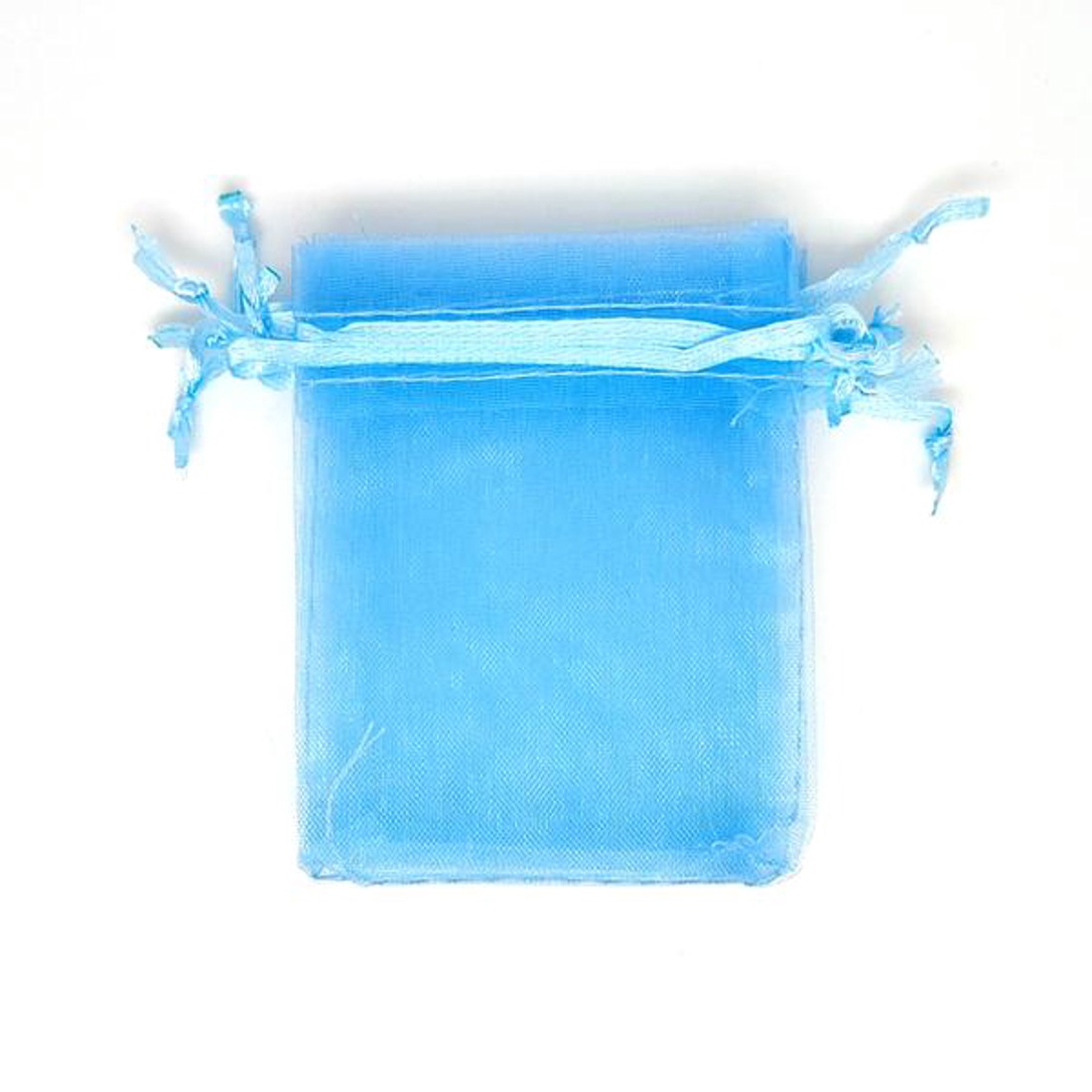 Organza ajándékszütyő világoskék 7x9cm -  - Meska.hu