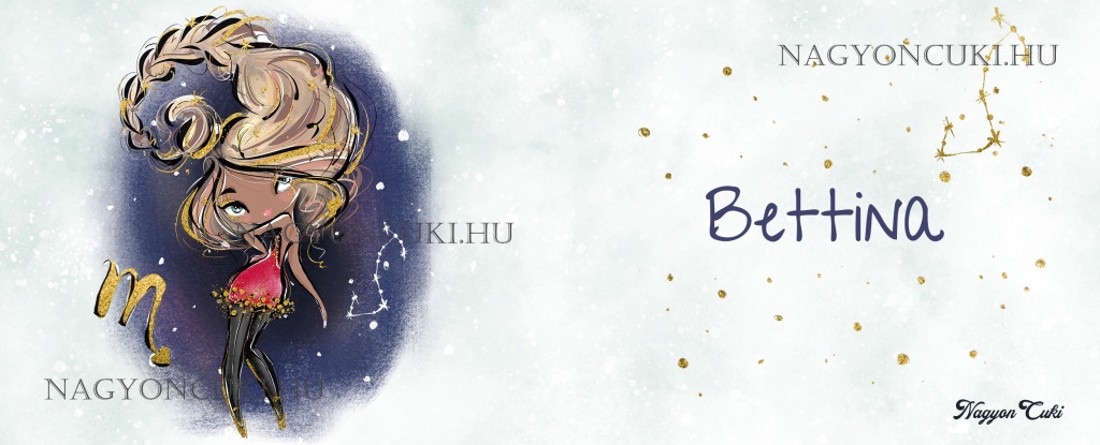 Személyre szabható - Szőke hajú Csini Skorpió lány mintás bögre - otthon & életmód - konyhafelszerelés, tálalás - tálalás - bögre & csésze - Meska.hu