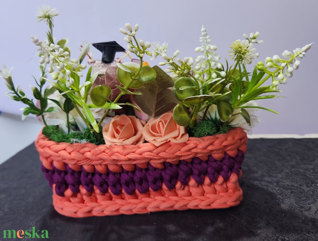 Virágkosárka - otthon & életmód - dekoráció - virágdísz és tartó - virágbox, virágdoboz - Meska.hu
