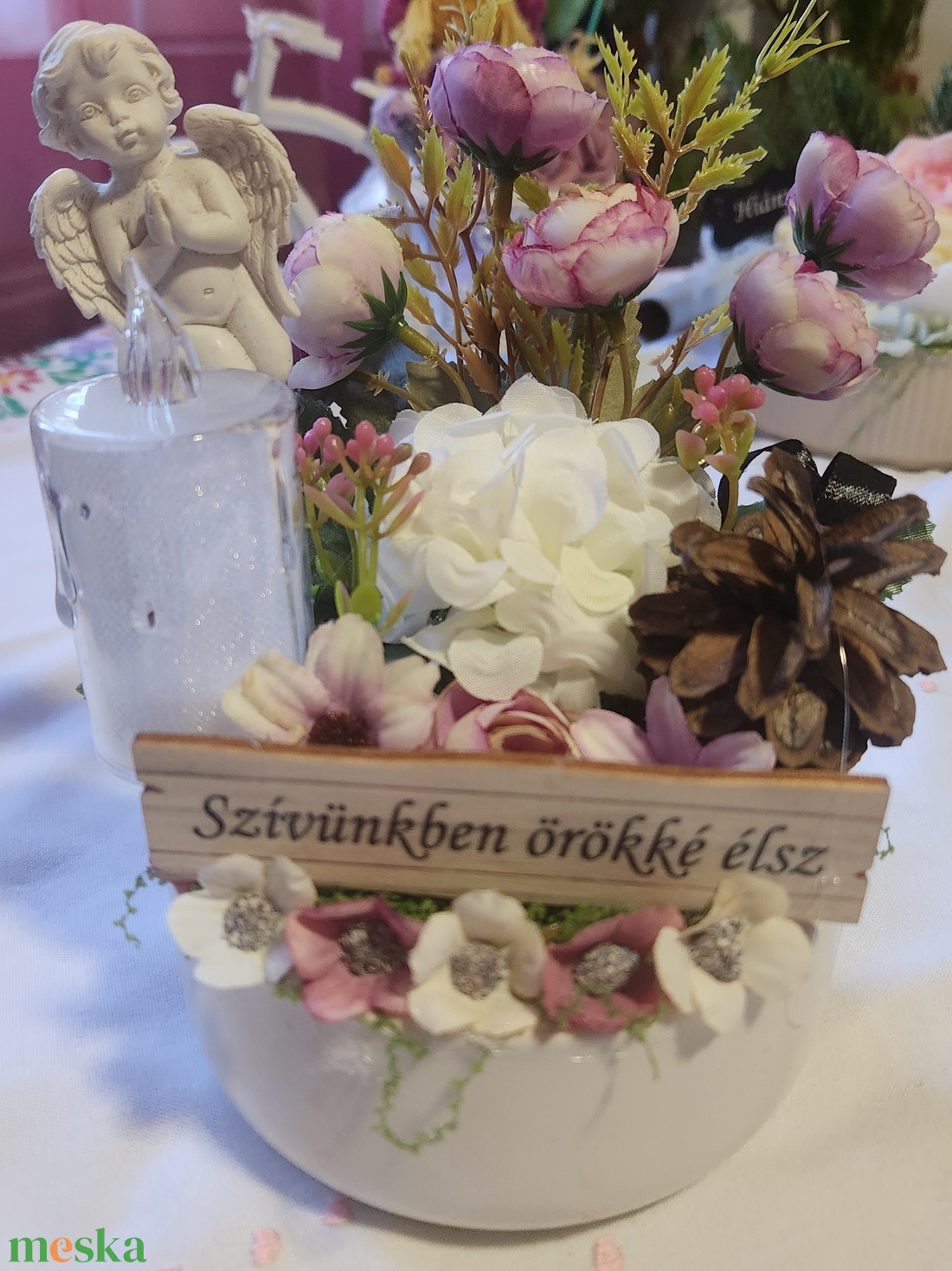 3 db Gyertyás sírdísz - otthon & életmód - dekoráció - virágdísz és tartó - csokor & virágdísz - Meska.hu 3 db Gyertyás sírdísz - otthon & életmód - dekoráció - virágdísz és tartó - csokor & virágdísz - Meska.hu