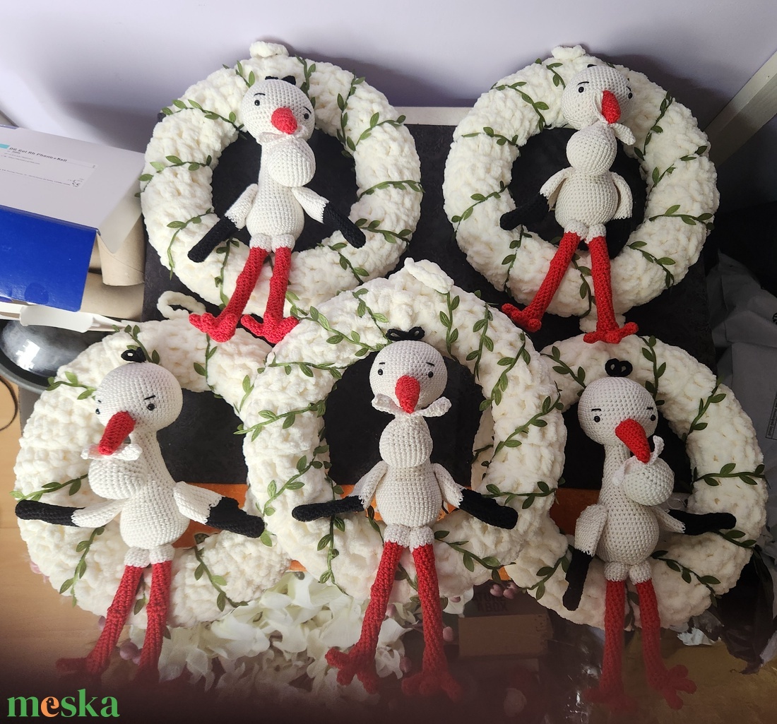 Gólyás kopogtatók - otthon & életmód - dekoráció - ajtó- és ablak dekoráció - ajtódísz & kopogtató - Meska.hu