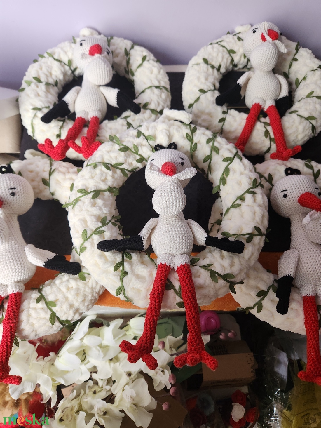 Gólyás kopogtatók - otthon & életmód - dekoráció - ajtó- és ablak dekoráció - ajtódísz & kopogtató - Meska.hu