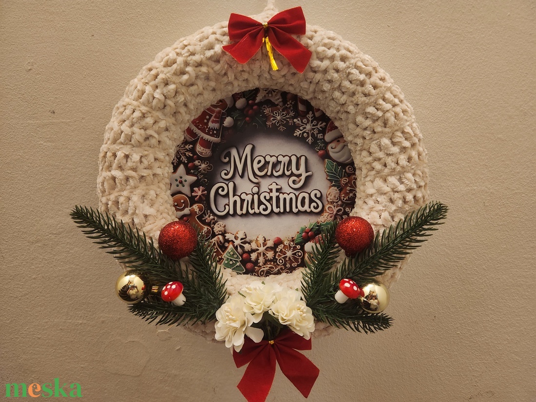 Karácsonyi kopogtató - karácsony - karácsonyi lakásdekoráció - karácsonyi ajtódíszek - Meska.hu