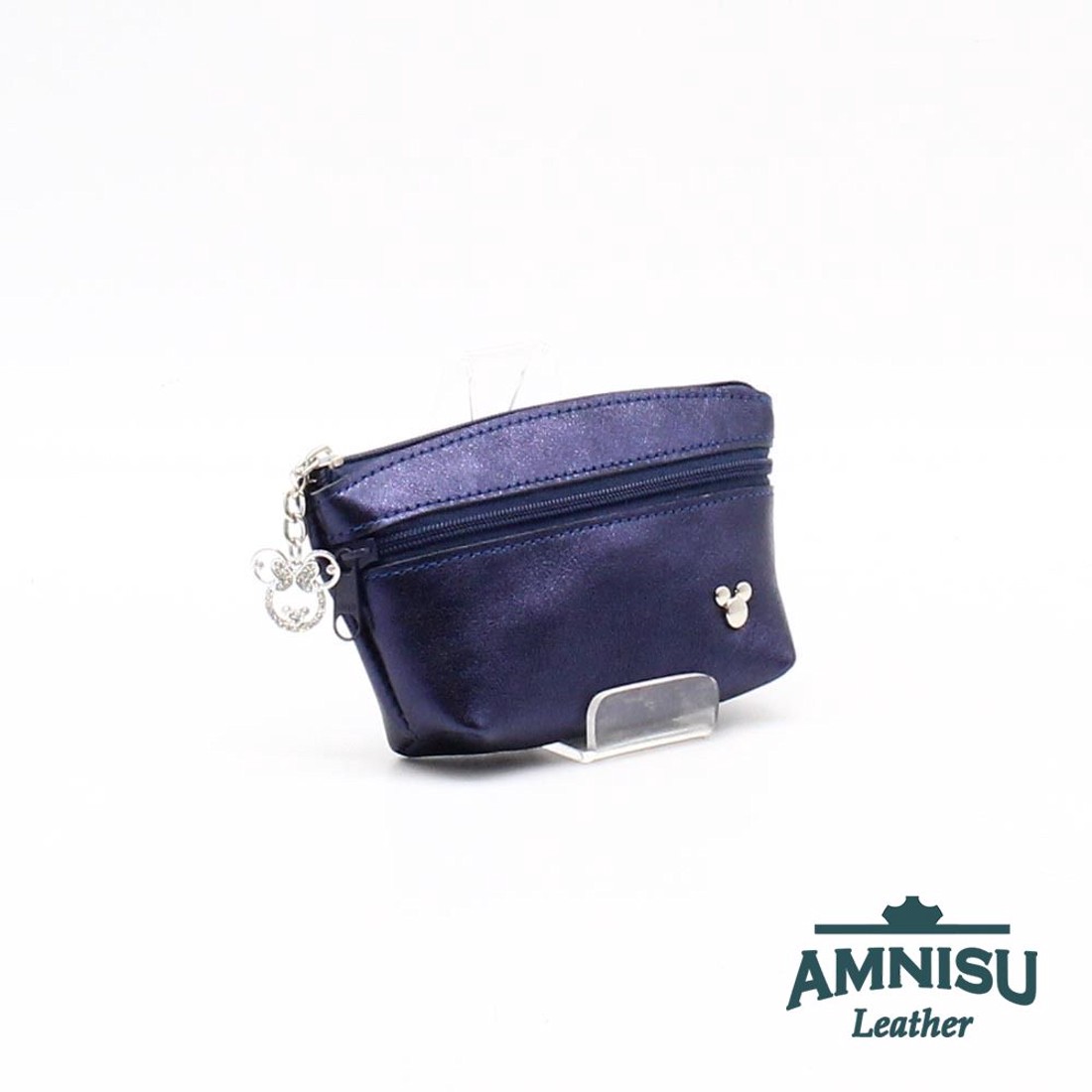 Metál sötétkék Mickey egeres kettő cipzáras kulcstartó B6012 - táska & tok - kulcstartó & táskadísz - kulcstartó - Meska.hu