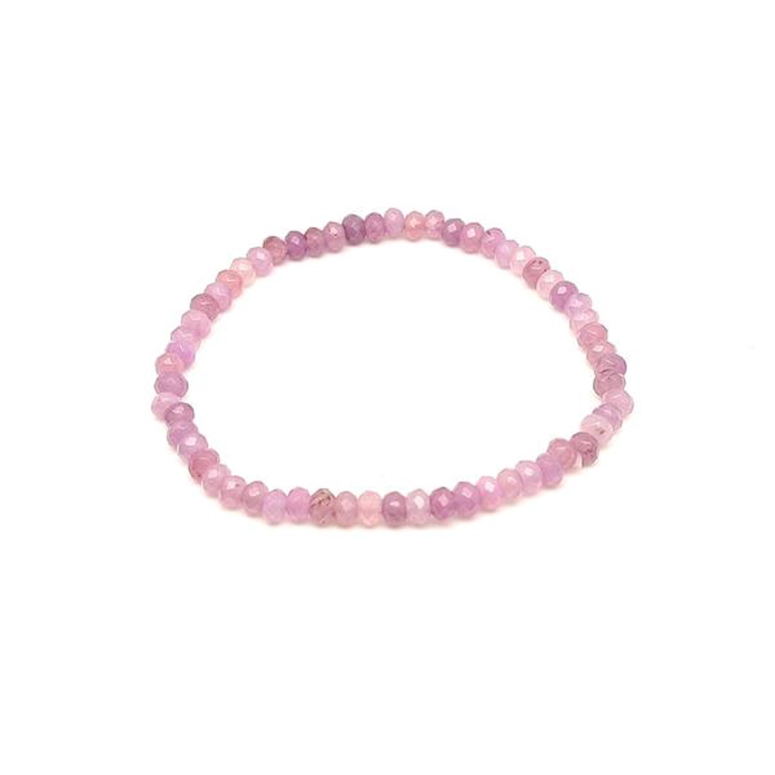 Achát fazettált színezett világoslila korong karkötő 43 mm - ékszer - karkötő - ásványkarkötő - Meska.hu