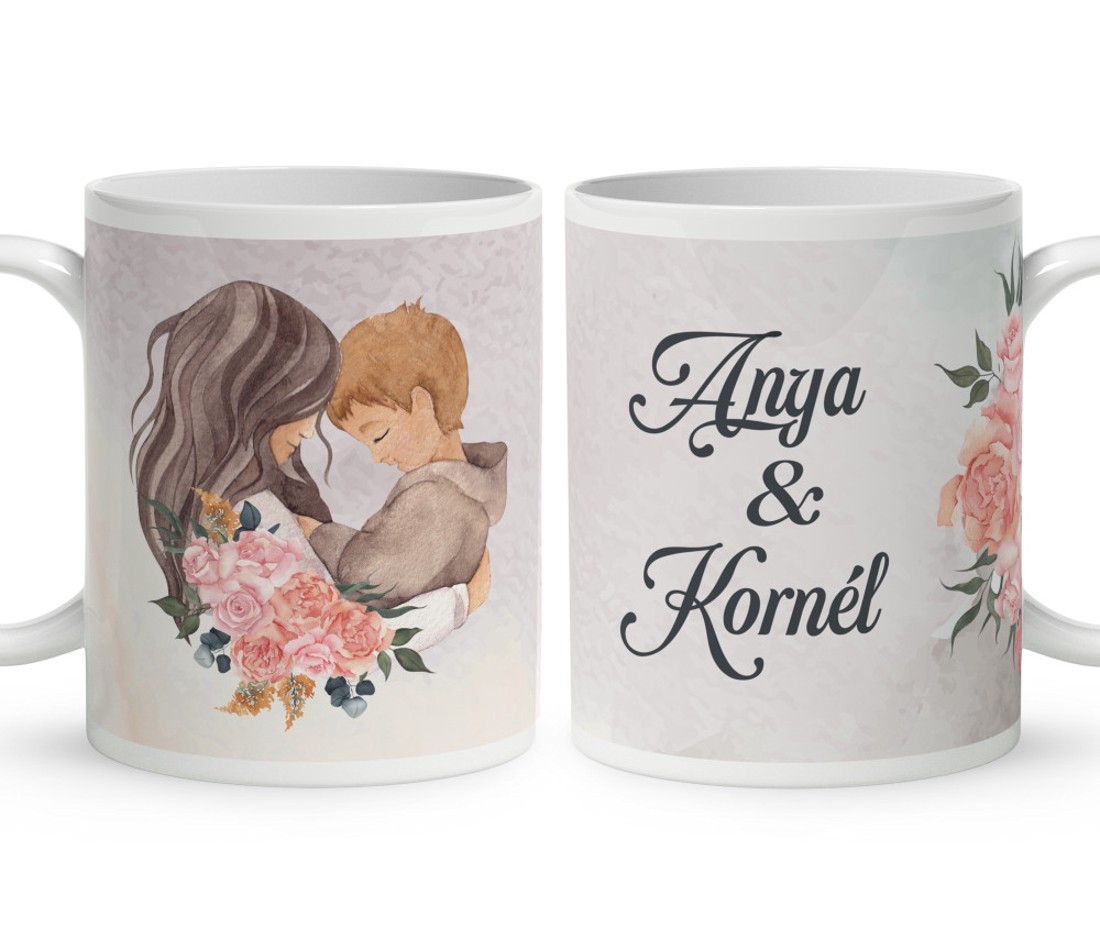 Kérd a neveddel - Szívem Kicsi Fia mintás bögre - otthon & életmód - konyhafelszerelés, tálalás - tálalás - bögre & csésze - Meska.hu