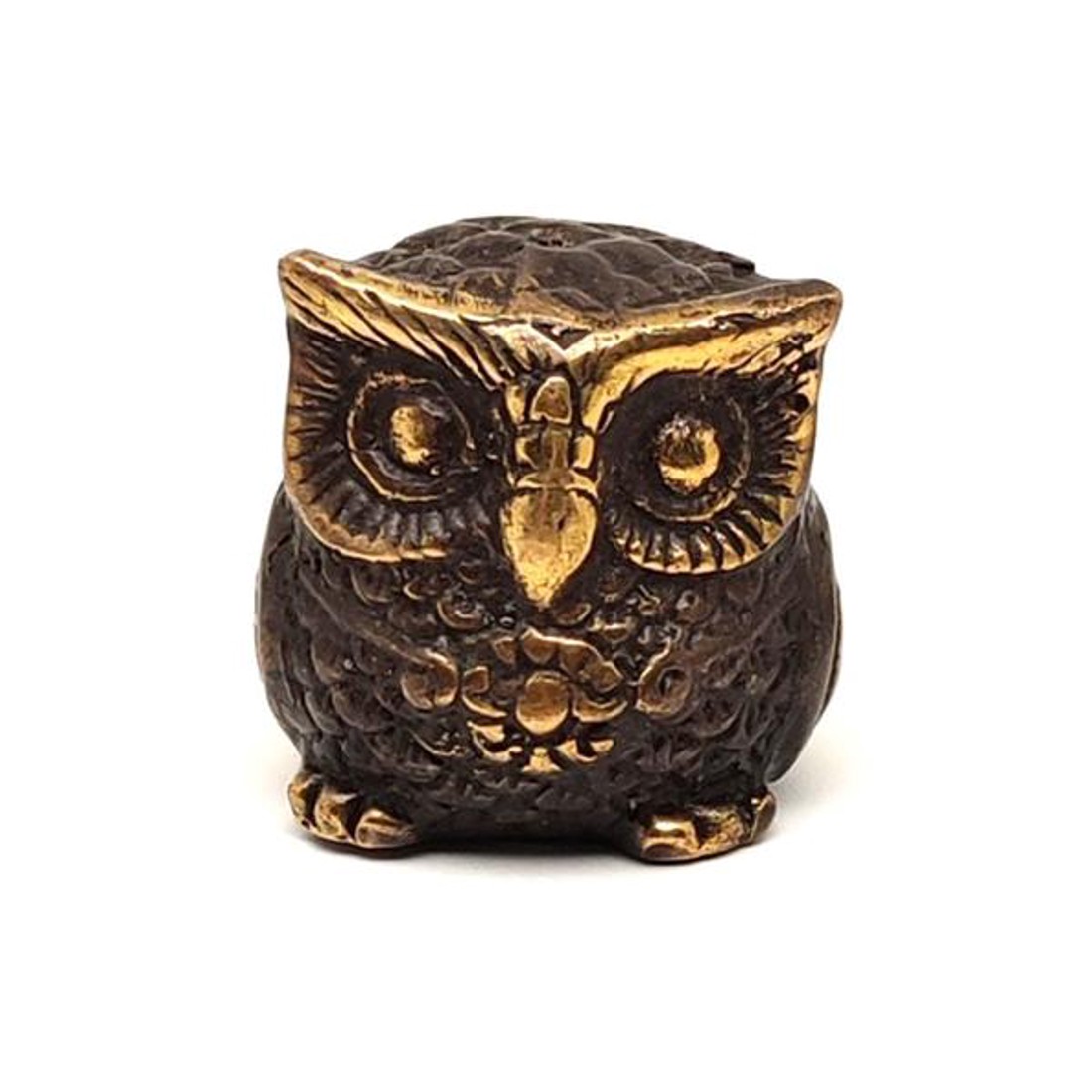 Réz figura bagoly óarany 3,5cm - otthon & életmód - dekoráció - spiritualitás - Meska.hu