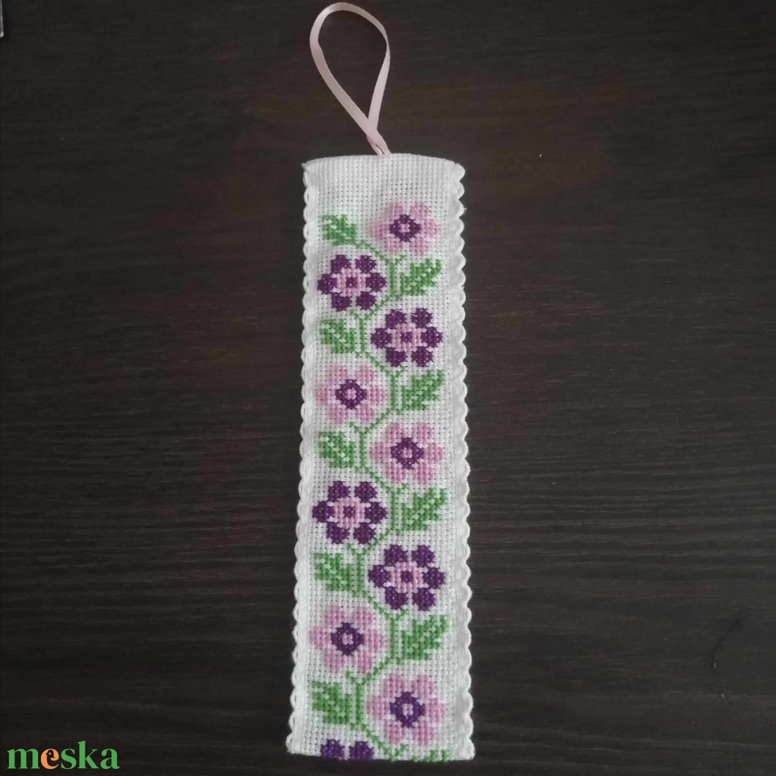 Tavaszi virágmintás könyvjelző - könyv & zene - könyvjelző - Meska.hu