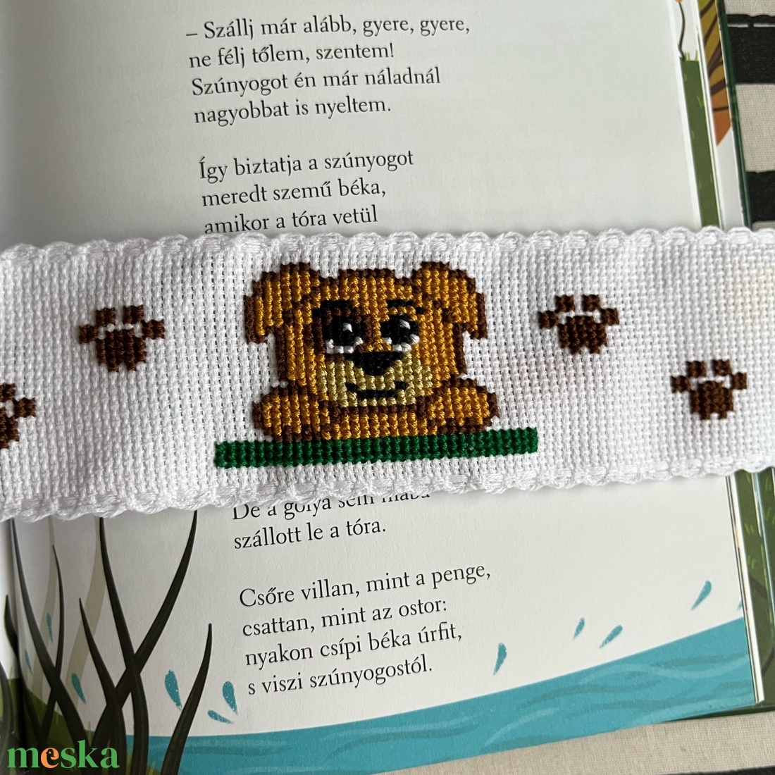 Gyerek hímzett könyvjelző - könyv & zene - könyvjelző - Meska.hu