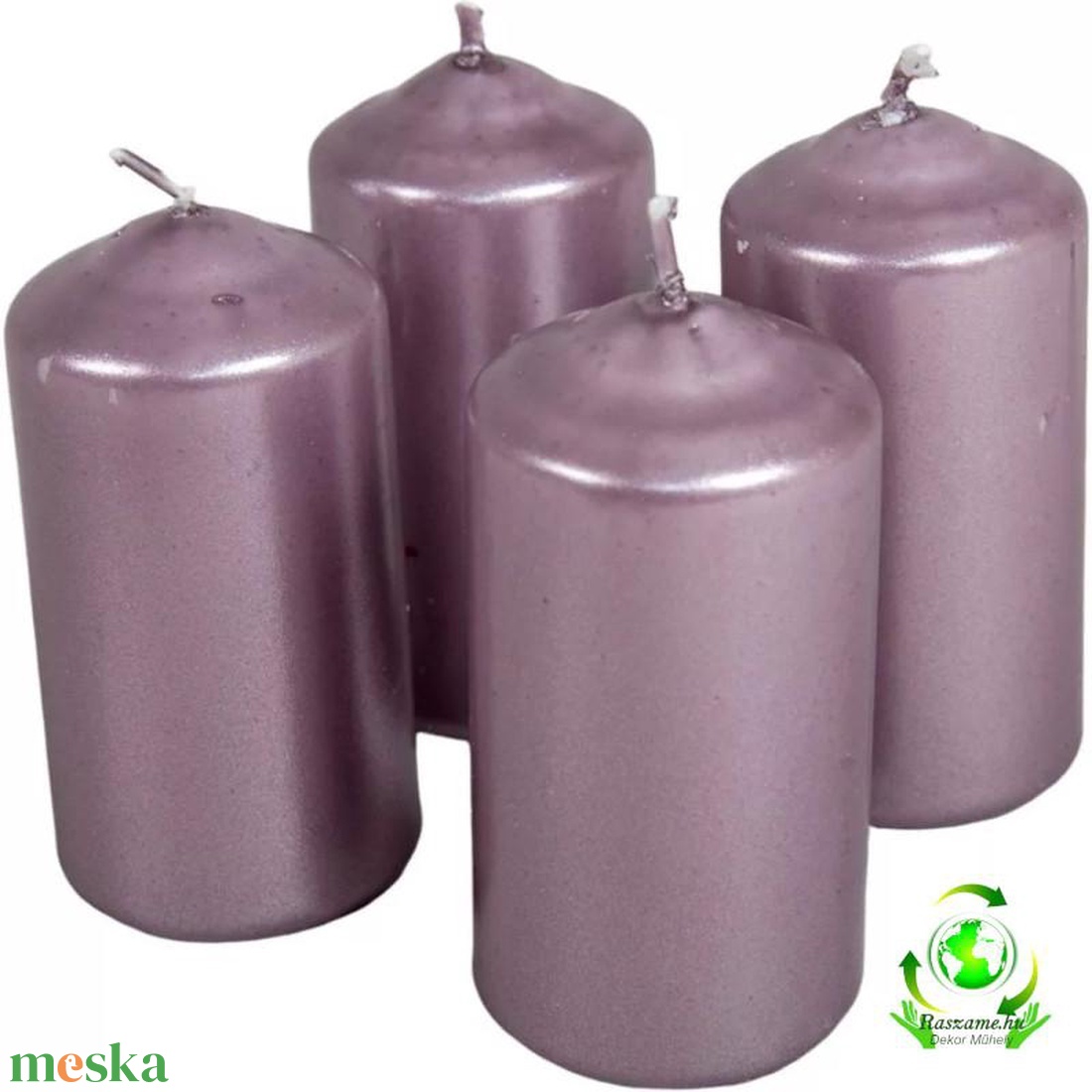 Metál henger gyertya szett 40x80mm - halvány lila - kellékek & szerszámok - dekorációs kellékek - dekorációs gyertya - Meska.hu Metál henger gyertya szett 40x80mm - halvány lila - kellékek & szerszámok - dekorációs kellékek - dekorációs gyertya - Meska.hu