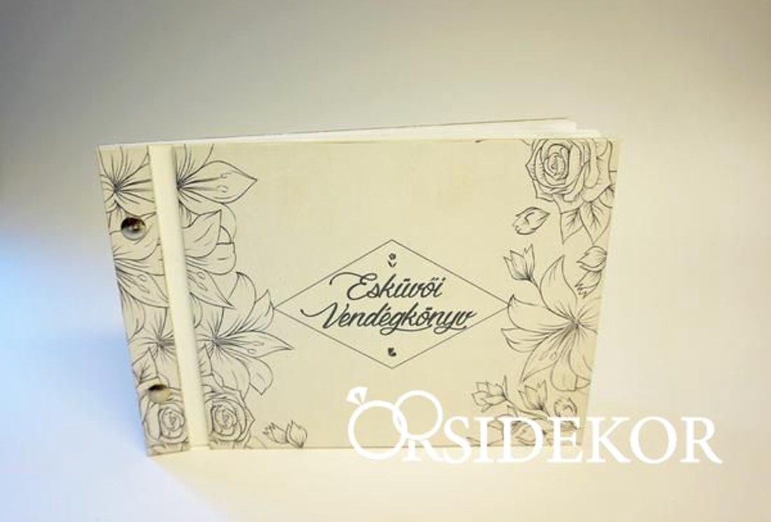 Vendégkönyv virágmotívumokkal - esküvő - emlék & ajándék - vendégkönyv - Meska.hu Vendégkönyv virágmotívumokkal - esküvő - emlék & ajándék - vendégkönyv - Meska.hu