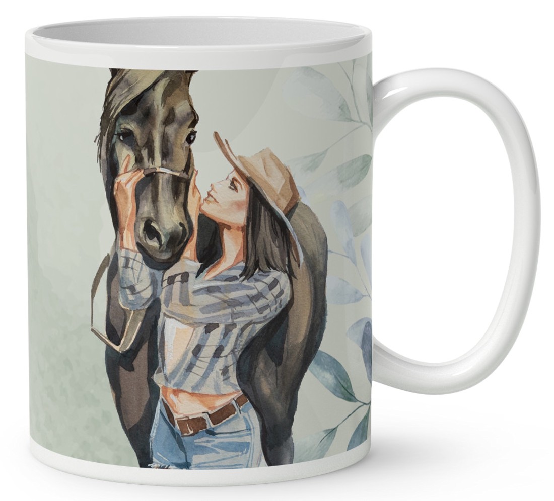 Kérd a neveddel - Imádom a lovam mintás bögre - otthon & életmód - konyhafelszerelés, tálalás - tálalás - bögre & csésze - Meska.hu