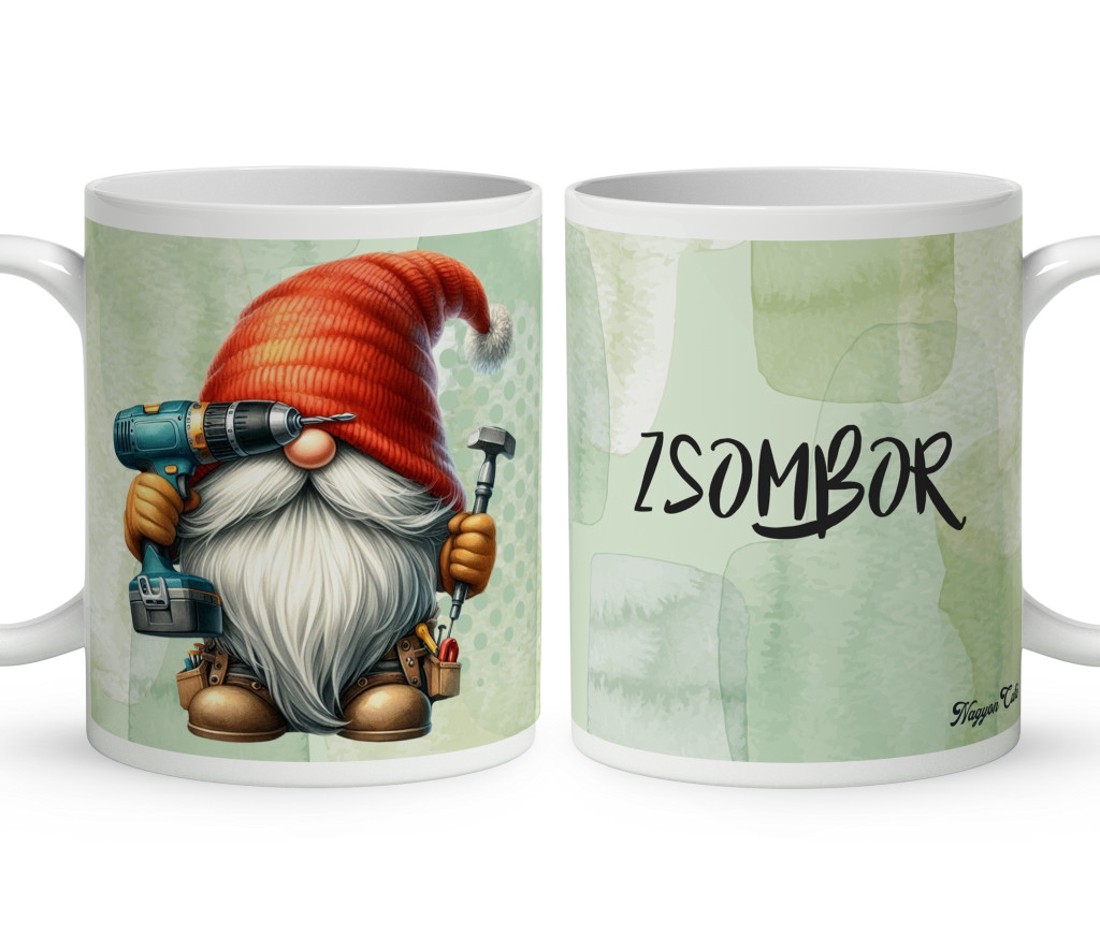 Névvel kérhető - Megszerelő Ezermester manó mintás bögre - otthon & életmód - konyhafelszerelés, tálalás - tálalás - bögre & csésze - Meska.hu