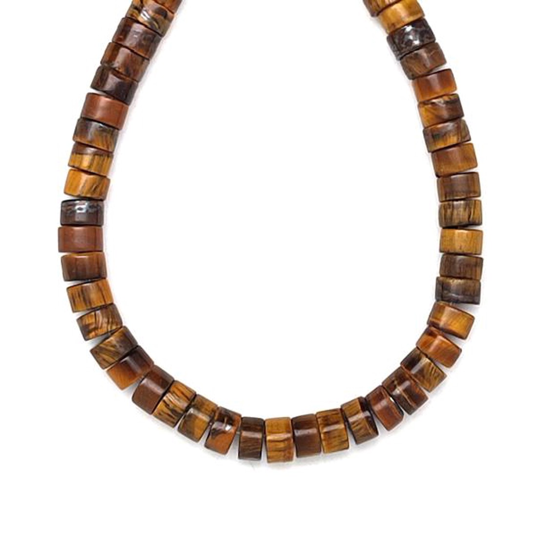 Tigrisszem korong 6x3,5mm  ékszerkészítő alapanyag (füzér) - kellékek & szerszámok - ásvány alapanyag - ásványfüzér - Meska.hu