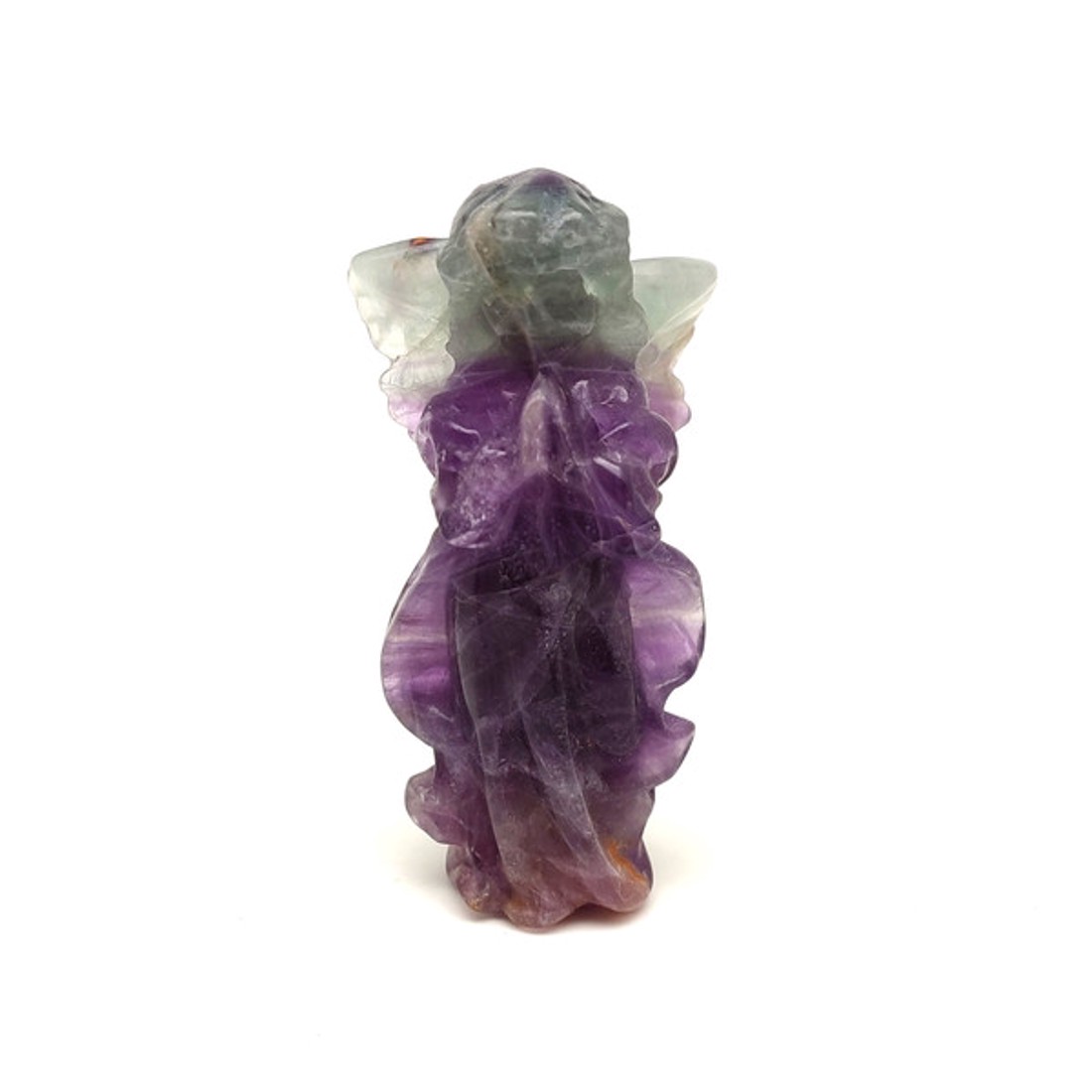 Fluorit angyal figura 8 cm � lila-zöld ásvány dísztárgy - kellékek & szerszámok - ásvány alapanyag - ásvány figura - Meska.hu