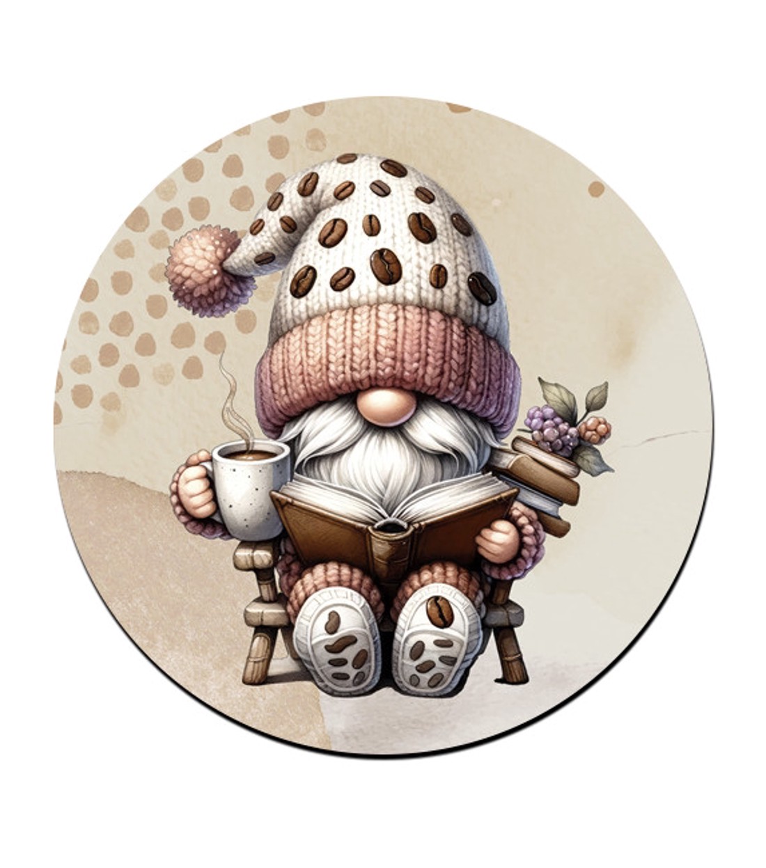 3 db aranyos Kávés manók alátét szett (#04) -  - Meska.hu