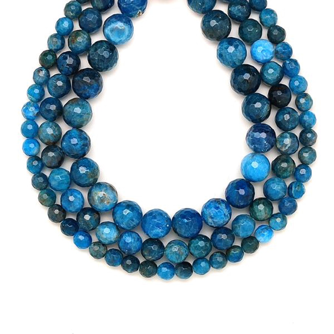 Apatit hatszög fazettált golyó 10mm  ékszerkészítő alapanyag (füzér) - kellékek & szerszámok - ásvány alapanyag - ásványfüzér - Meska.hu