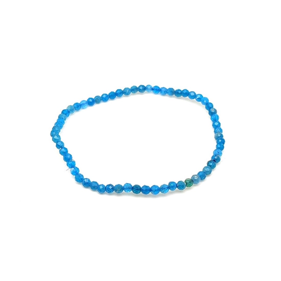 Fazettált apatit golyós ásvány karkötő 3�4mm - ékszer - karkötő - ásványkarkötő - Meska.hu