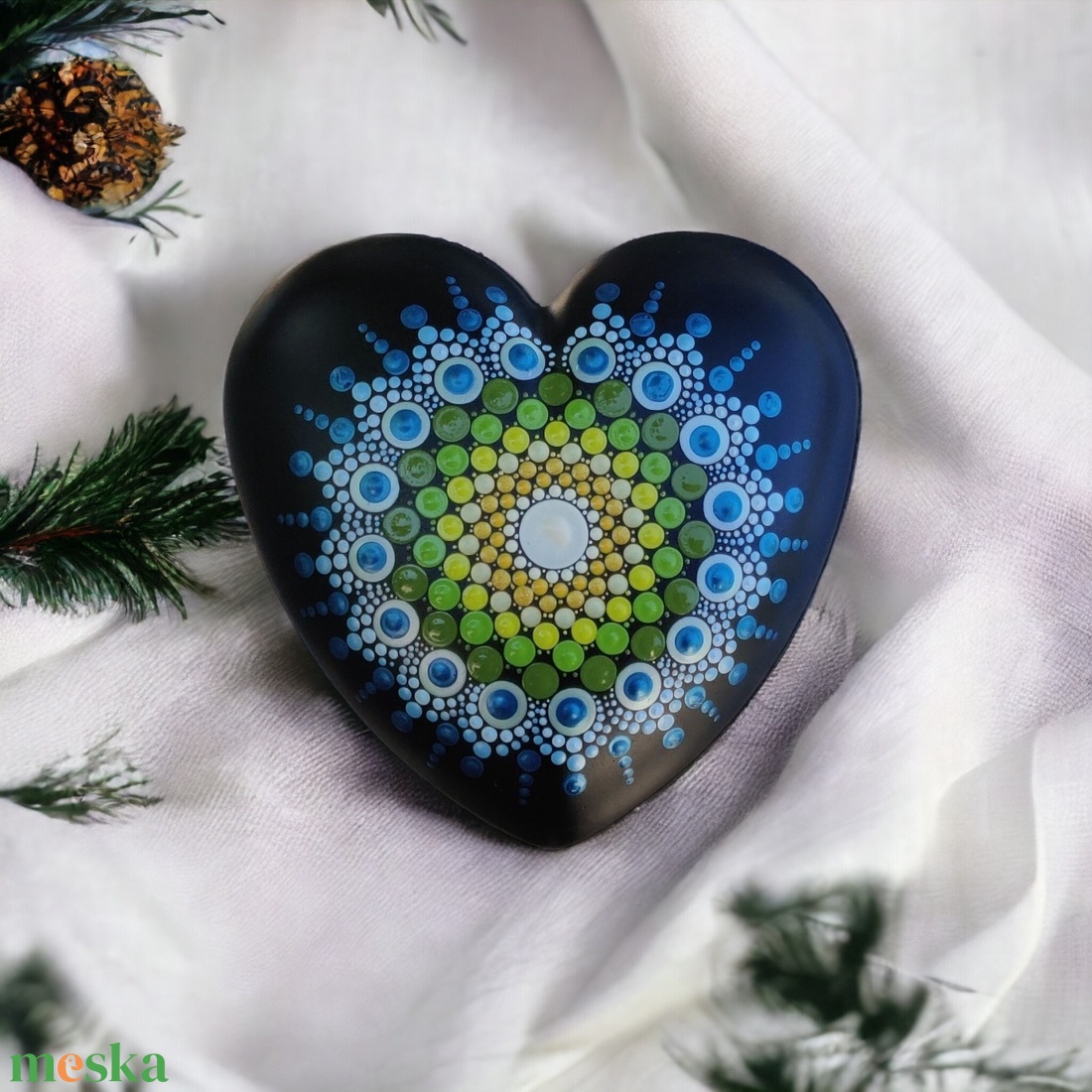Szív mandala - otthon & életmód - dekoráció - spiritualitás - mandala - Meska.hu