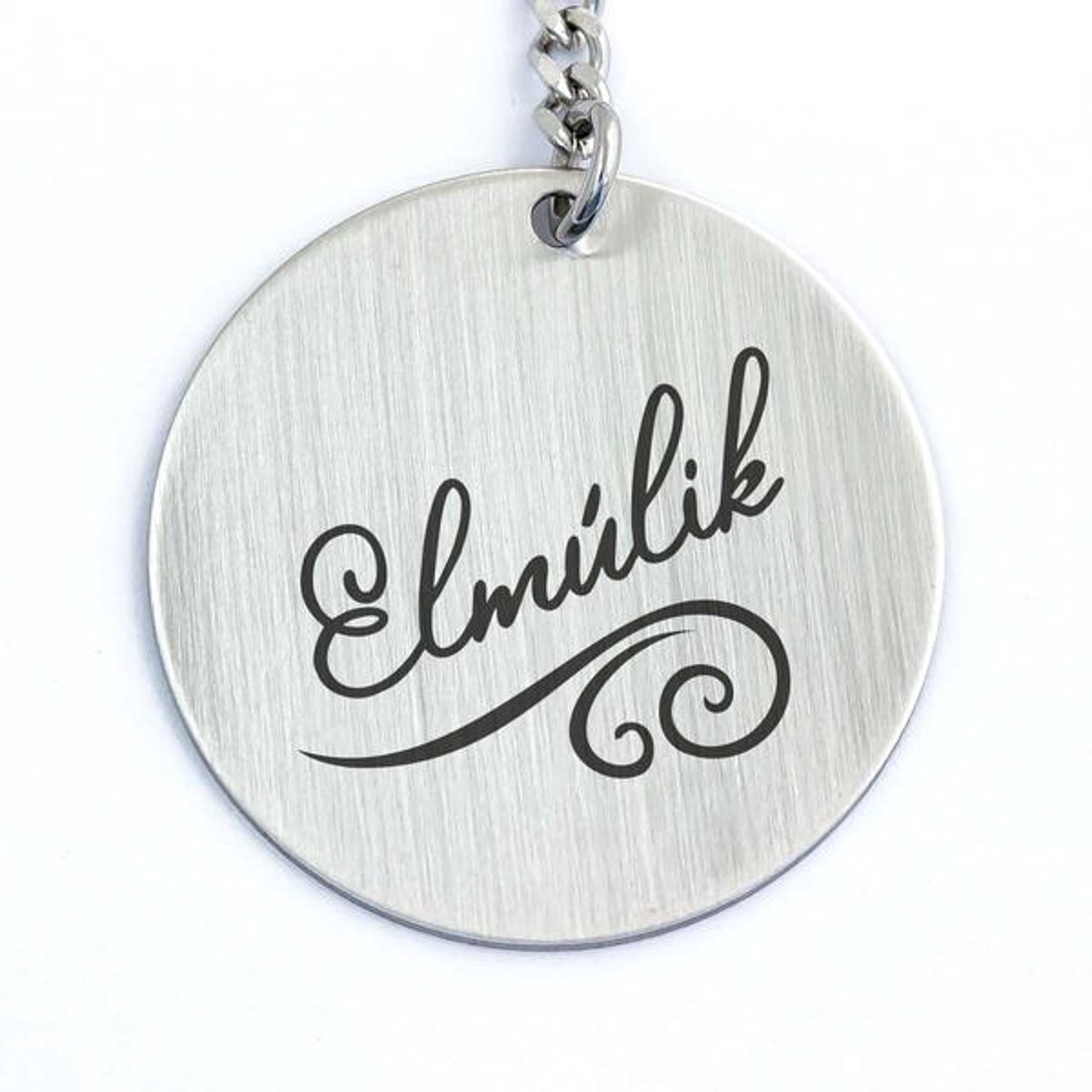 Elmúlik acél medálos kulcstartó - táska & tok - kulcstartó & táskadísz - kulcstartó - Meska.hu