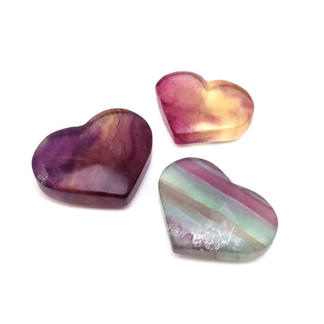 Fluorit szív 2-3cm - kellékek & szerszámok - ásvány alapanyag - ásvány figura - Meska.hu