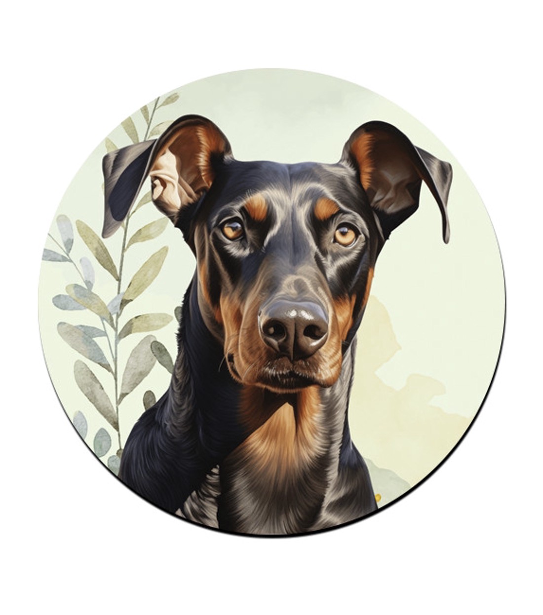 Dobermann portré mintás bögre alátét -  - Meska.hu