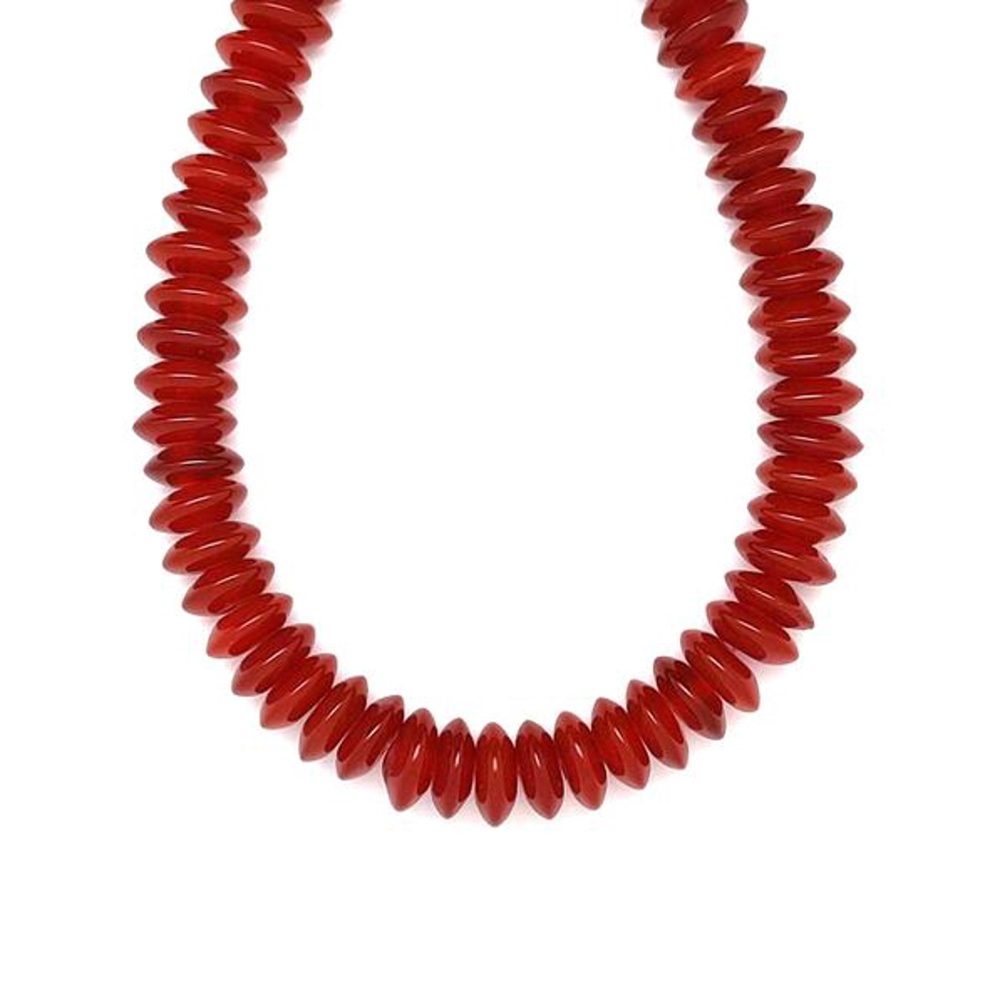 Karneol lencse 10x4mm ékszerkészítő alapanyag (füzér) - kellékek & szerszámok - ásvány alapanyag - ásványfüzér - Meska.hu