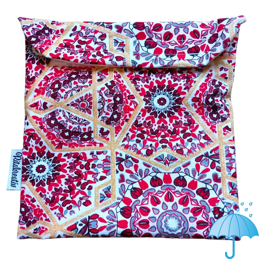 Mandala uzsonnás tasak - táska & tok - uzsonna- & ebéd tartó - ebéd tasak, doboz - Meska.hu