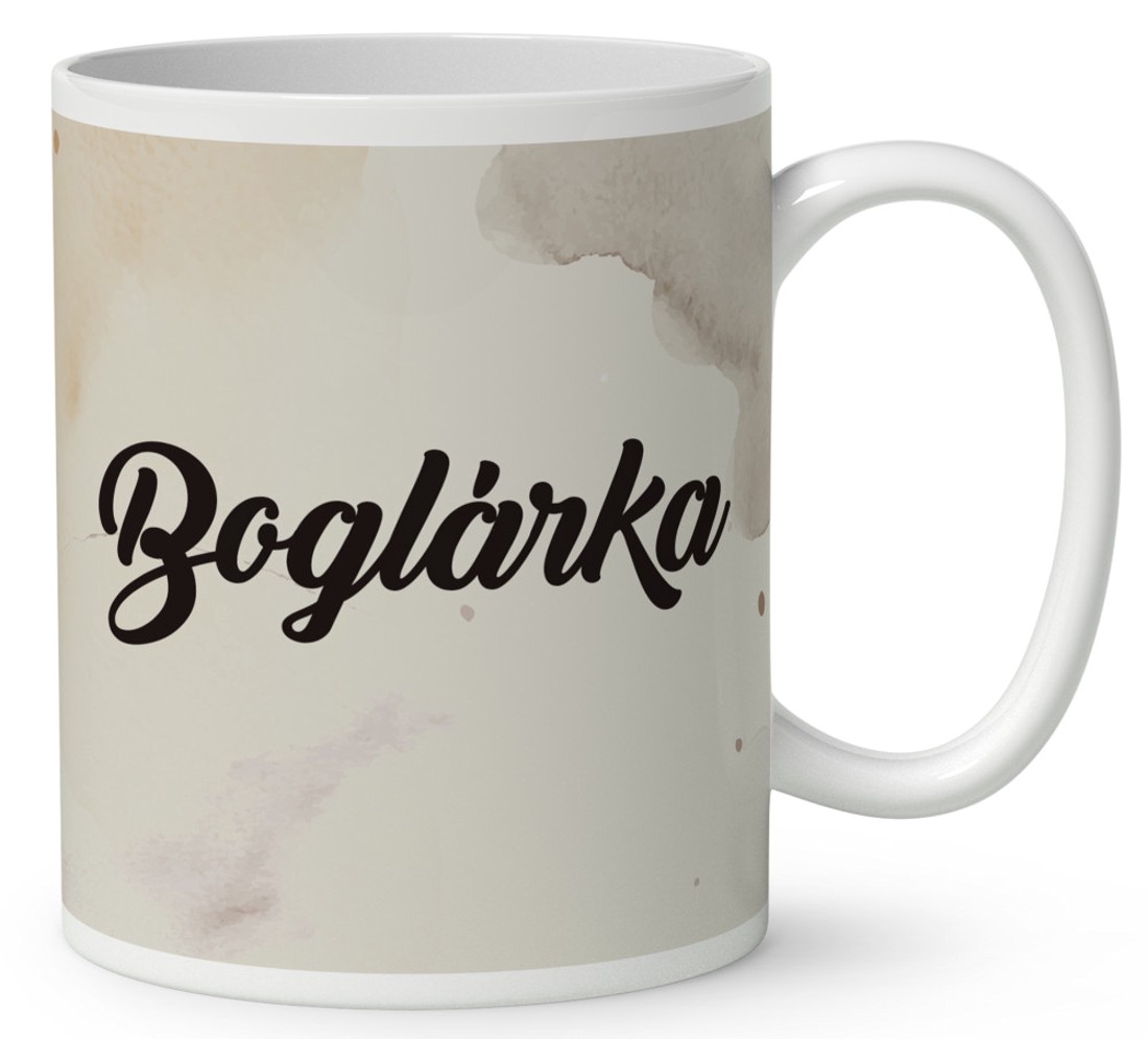 Névvel kérhető - Könyvmoly kávés manó lány mintás bögre - otthon & életmód - konyhafelszerelés, tálalás - tálalás - bögre & csésze - Meska.hu