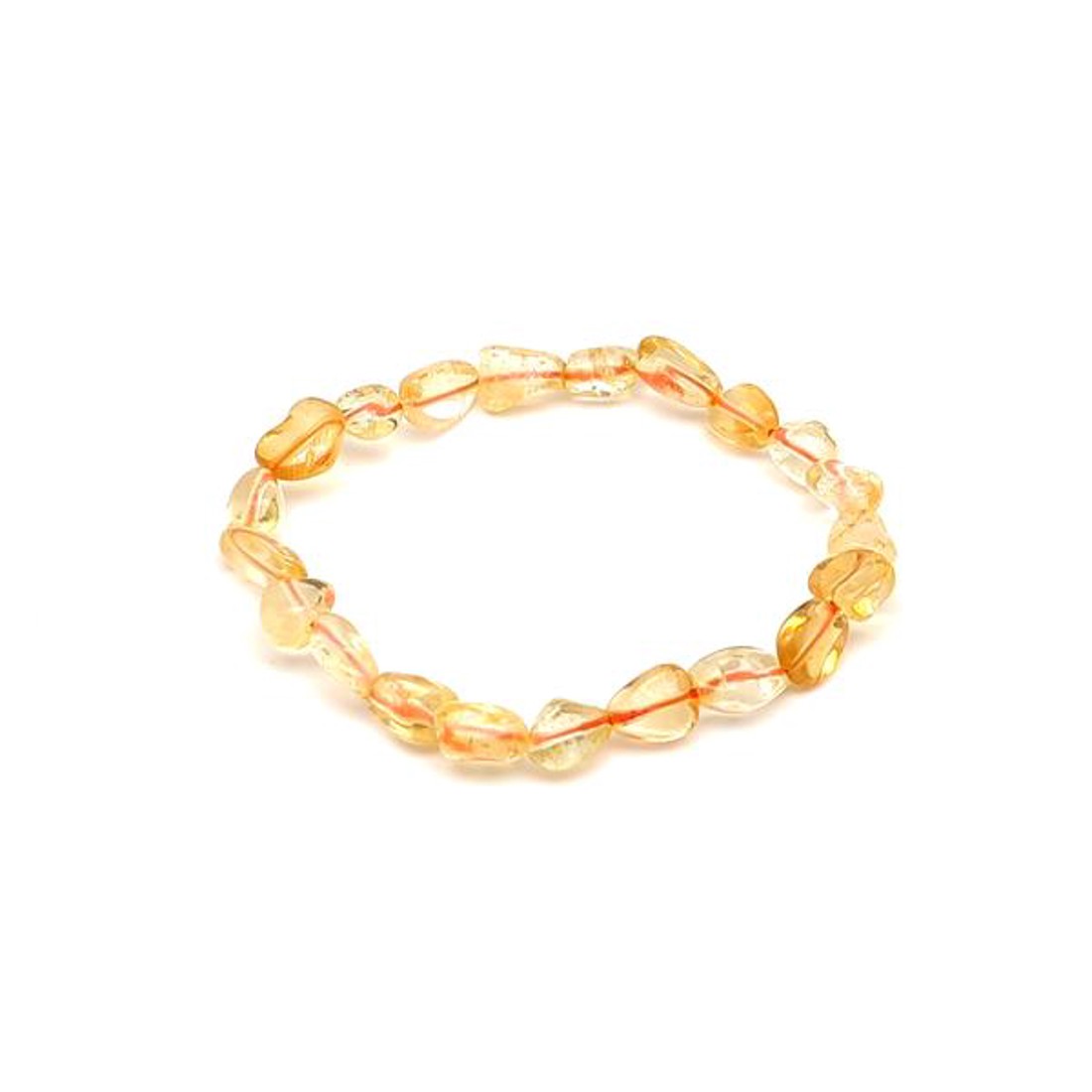 Citrin pebble karkötő 6-10mm - ékszer - karkötő - ásványkarkötő - Meska.hu