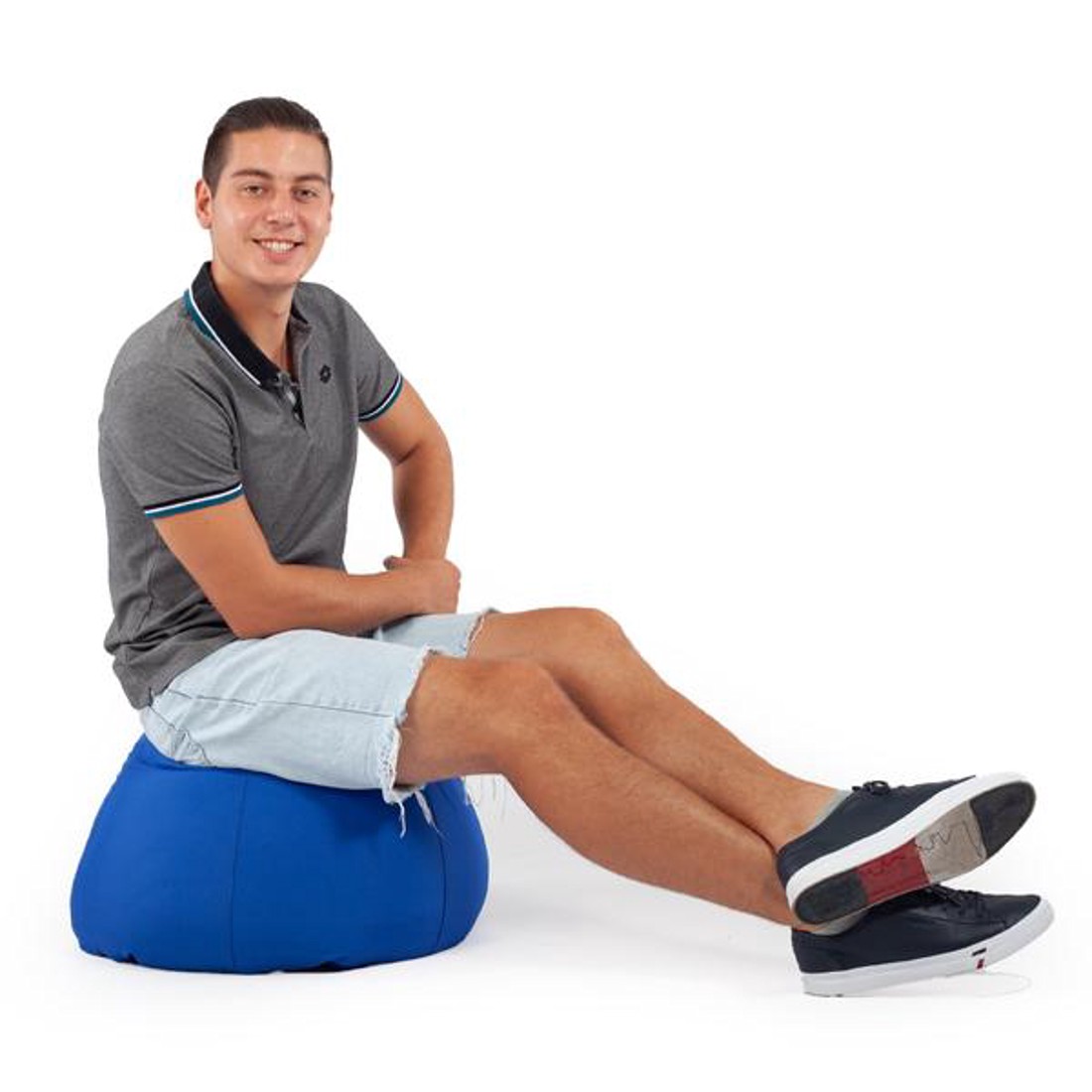 Kék Kültéri Babzsák Puff - otthon & életmód - bútor - babzsák - babzsák puff - Meska.hu