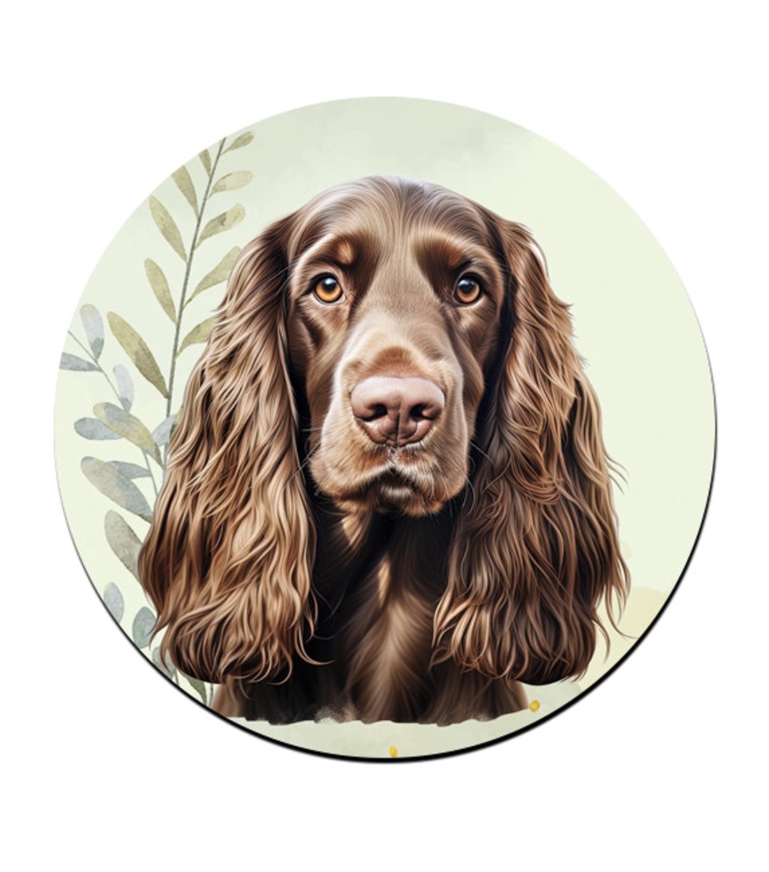 Barna angol cocker spániel portré mintás bögre alátét -  - Meska.hu